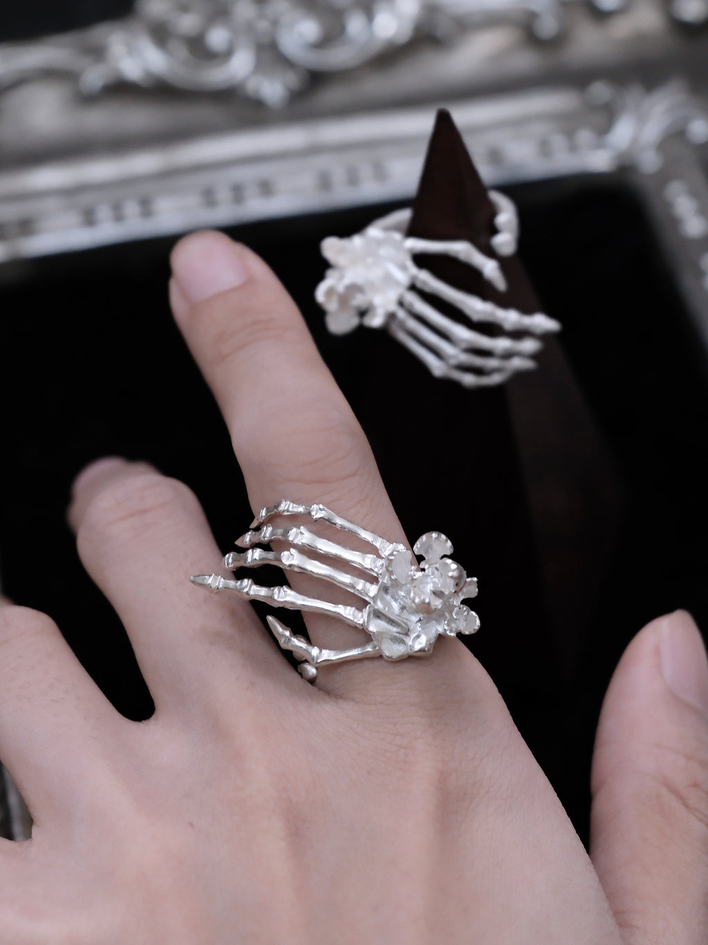 Anatomy of the Iris Ring | Hand Bone Gothic Statement Ring