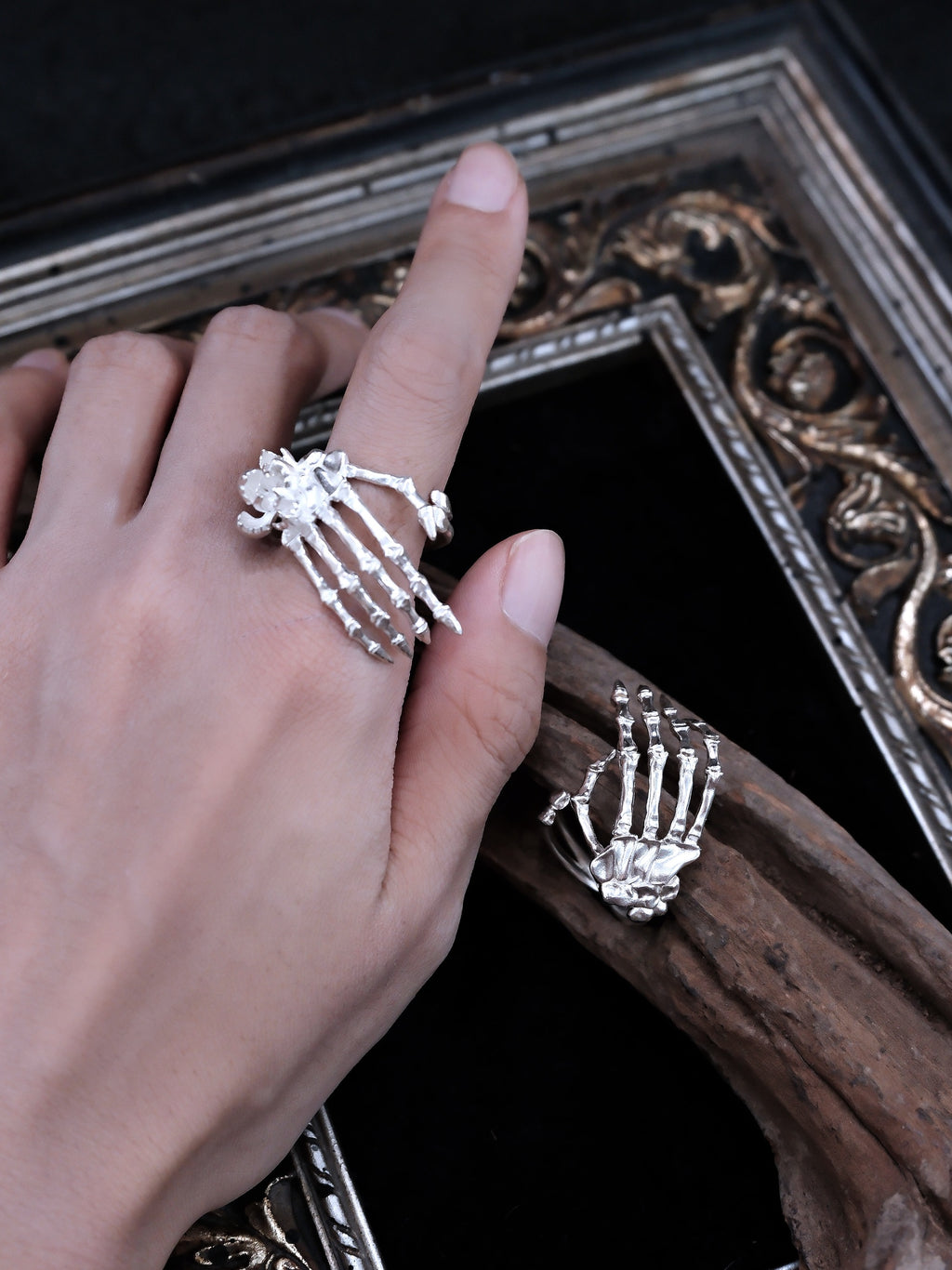 Anatomy of the Iris Ring | Hand Bone Gothic Statement Ring