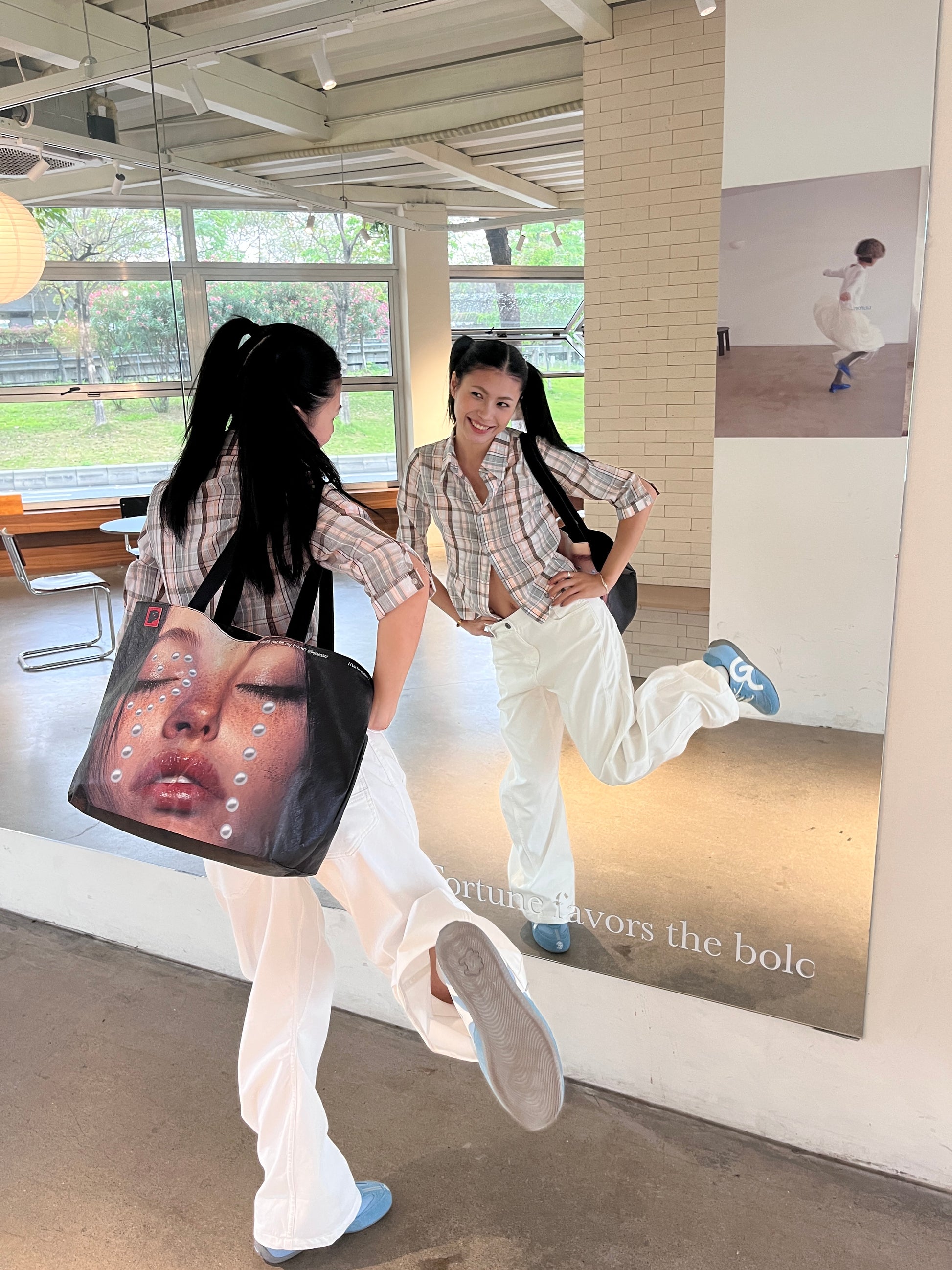 Y2K Pearl Tear Tyvek Tote Bag | Eco-Friendly DuPont Paper Shoulder Bag