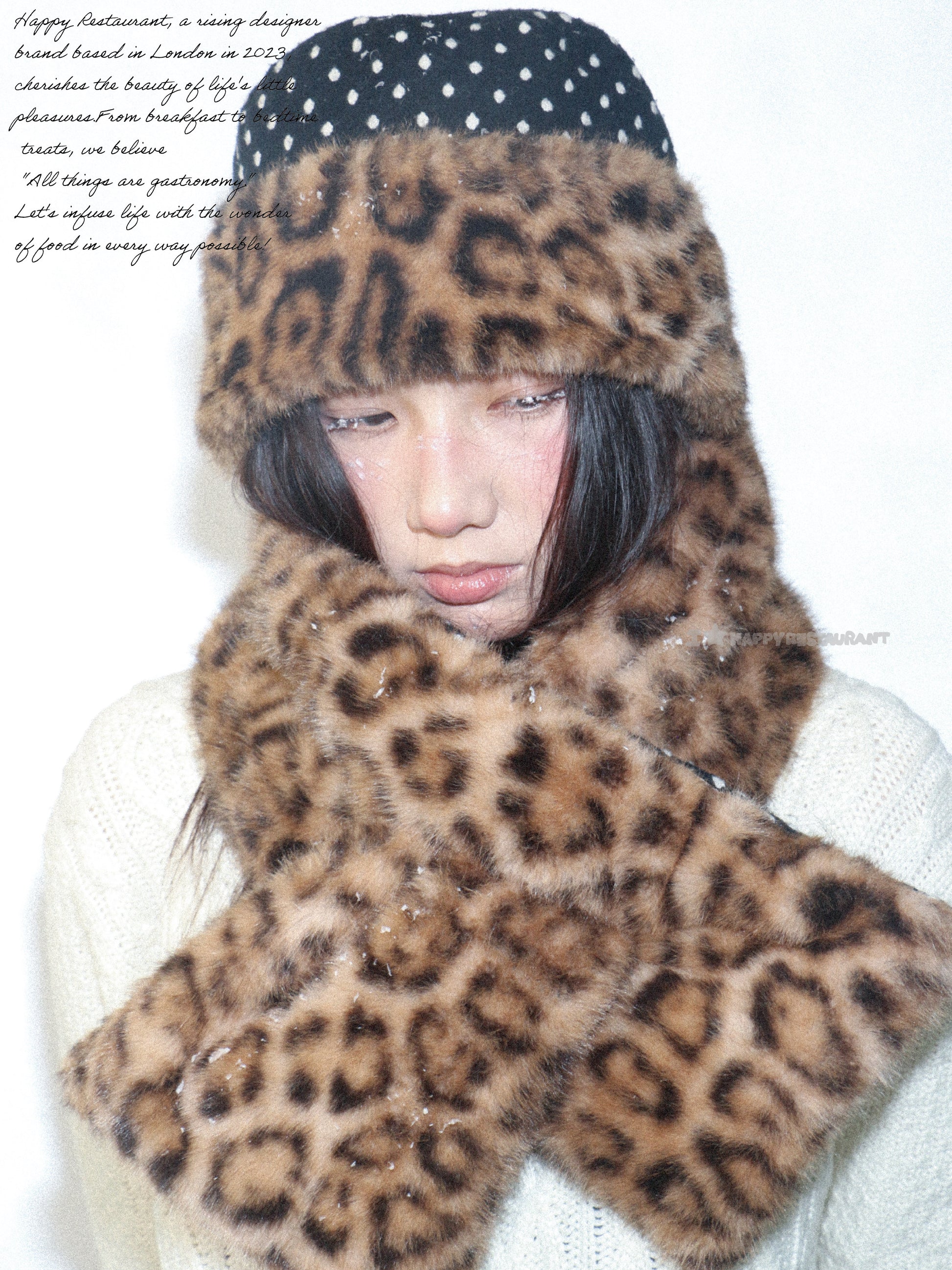 A Little Leopard | Reversible Leopard & Polka Dot Faux Fur Scarf