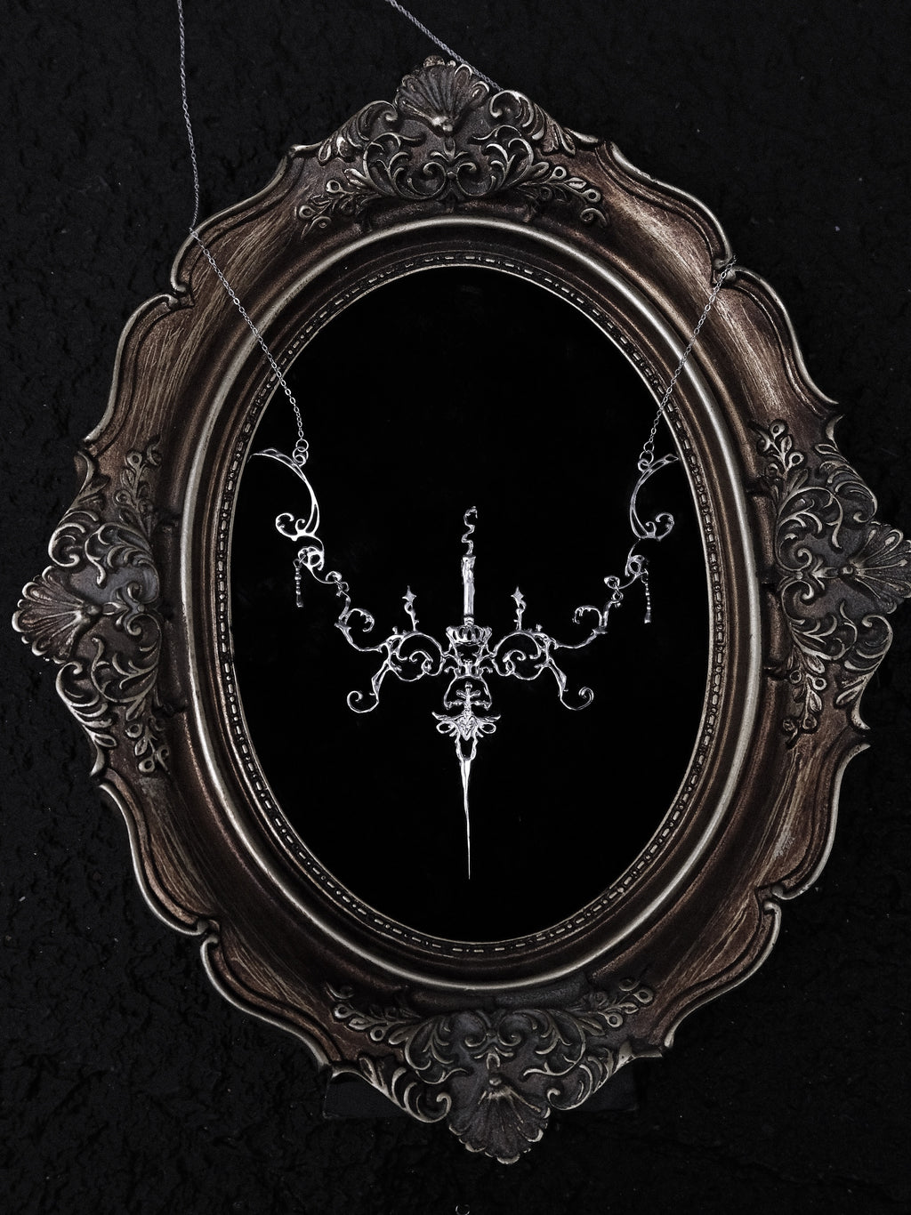 Candlelight Covenant Necklace | Gothic Chapel Silver Relic Pendant