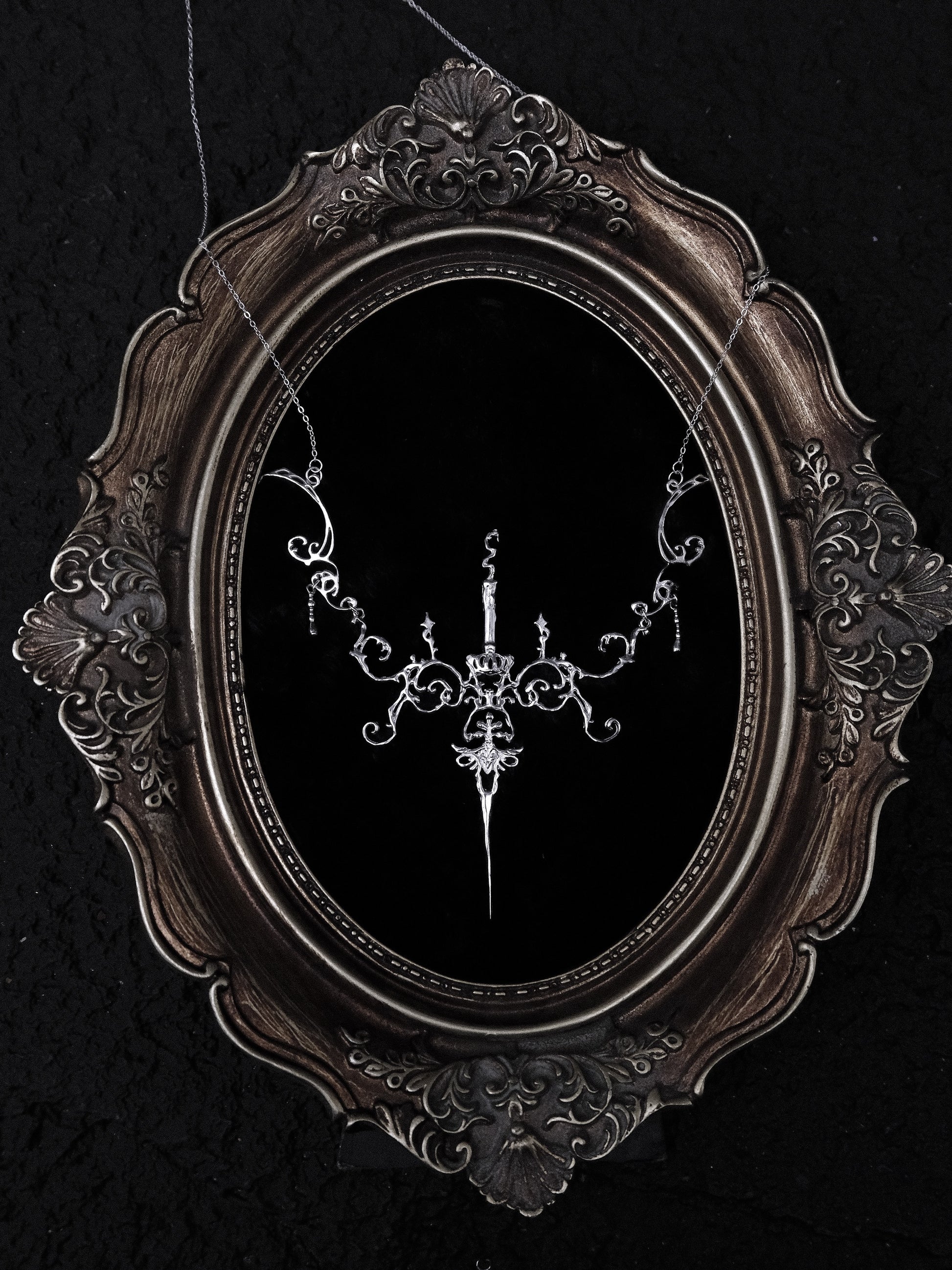 Candlelight Covenant Necklace | Gothic Chapel Silver Relic Pendant