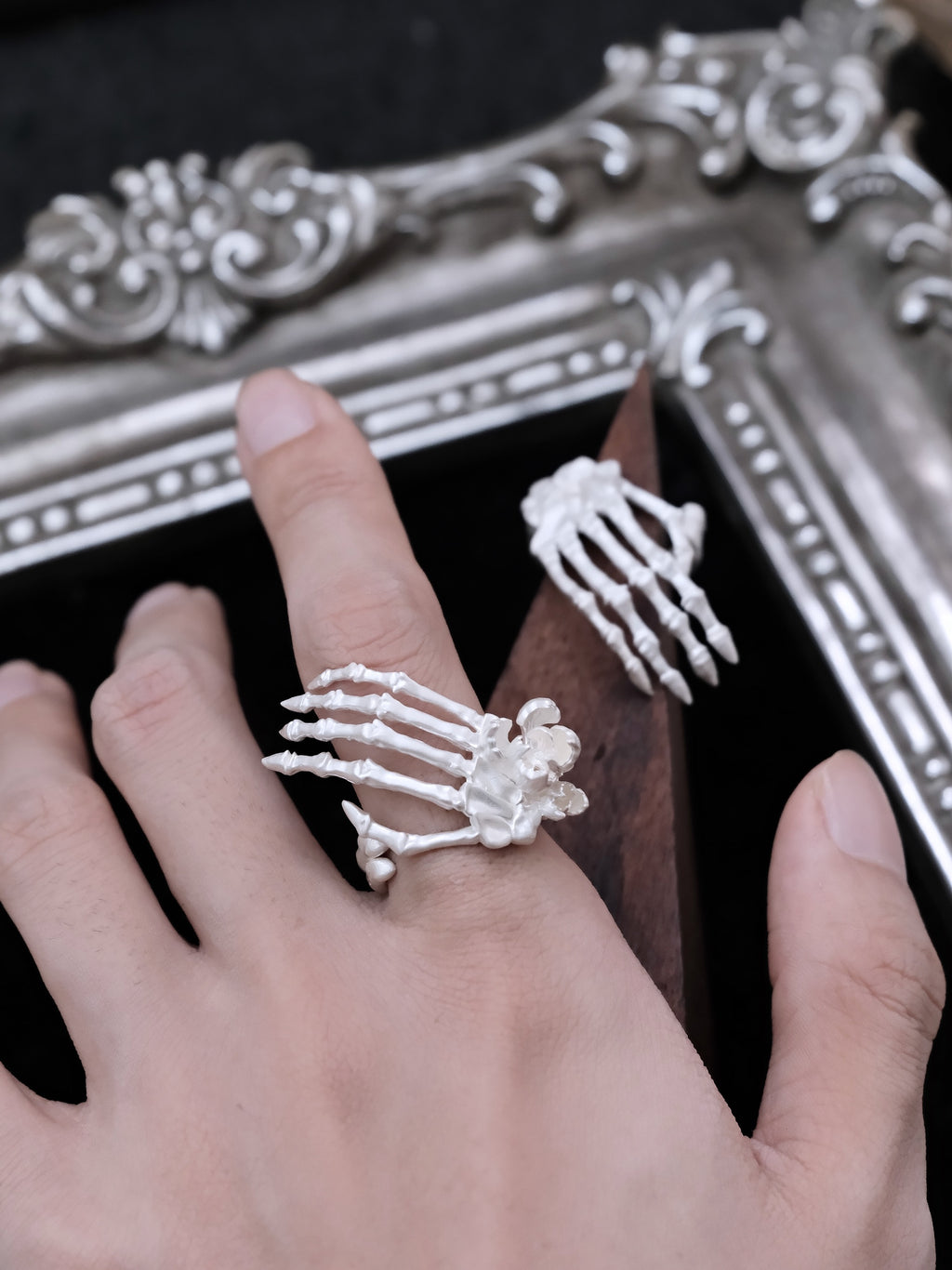 Anatomy of the Iris Ring | Hand Bone Gothic Statement Ring