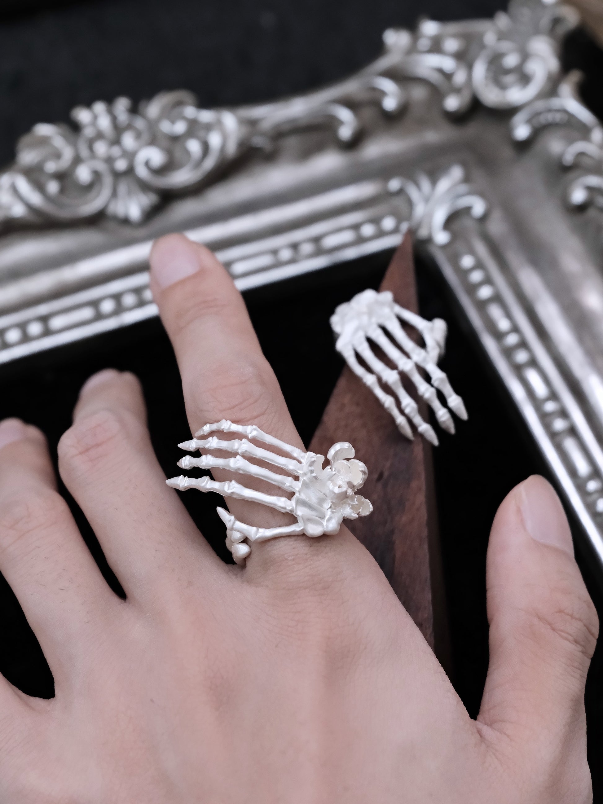 Anatomy of the Iris Ring | Hand Bone Gothic Statement Ring