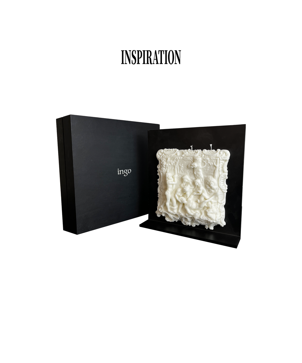 ingo | "The Death of Abel" Bas-Relief Scented Candle – Convertible Renaissance Wall Art & Sculpture Decor