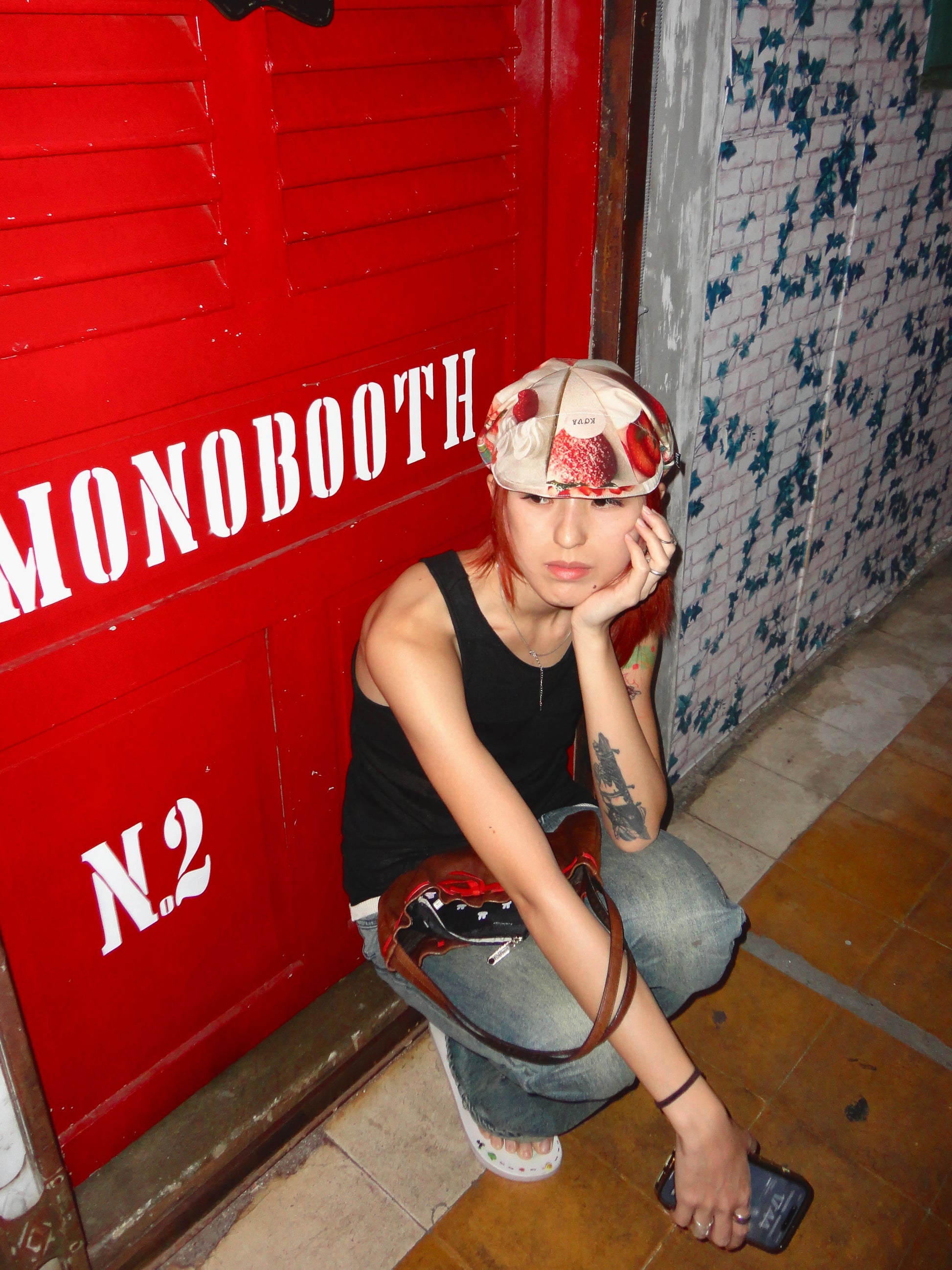 KOVA Handmade Strawberry Shortcake Cap | Reversible Patchwork Beret Hat