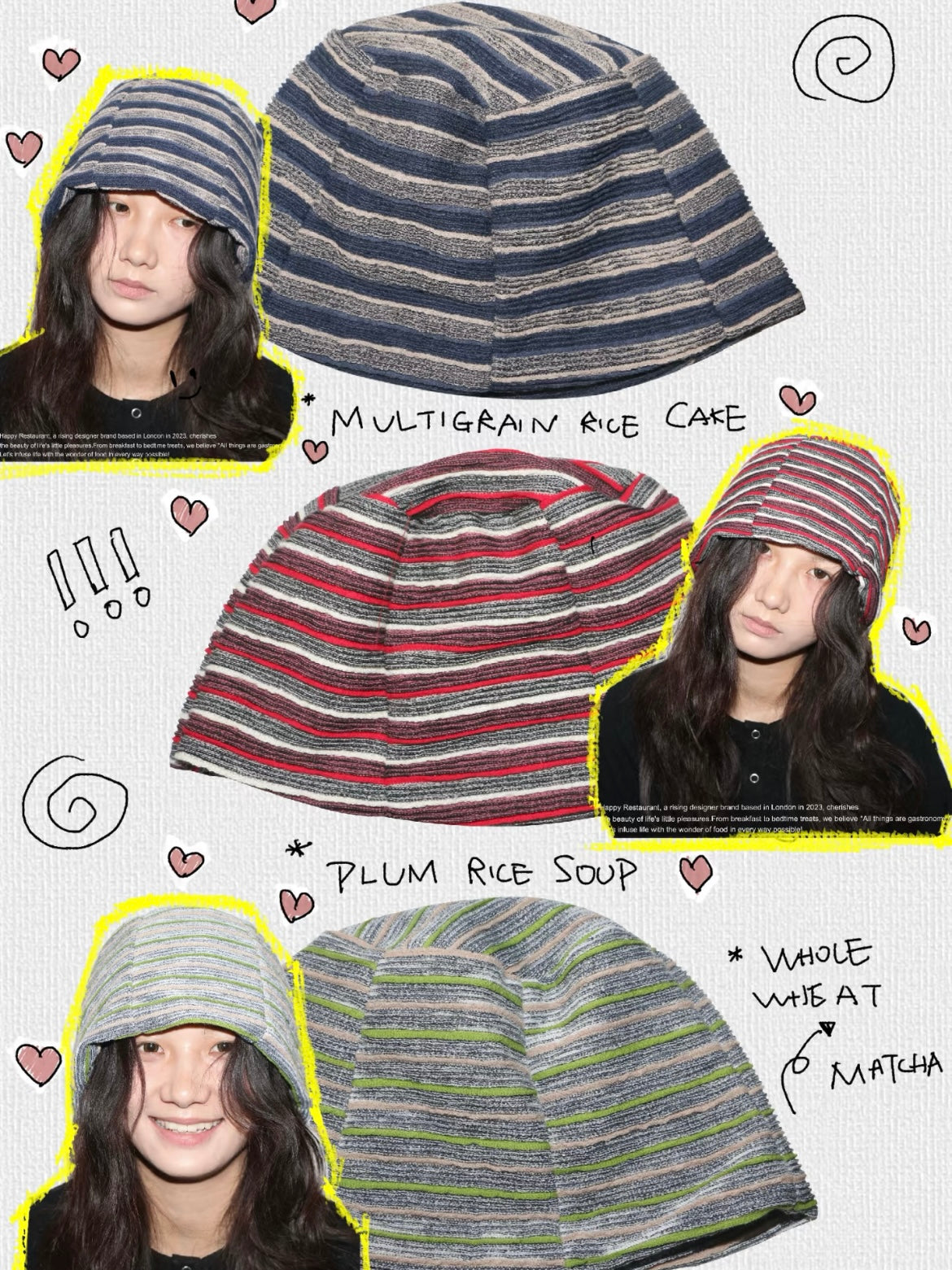 “Autumn Cake Hat” Textured Unisex Retro Beanie