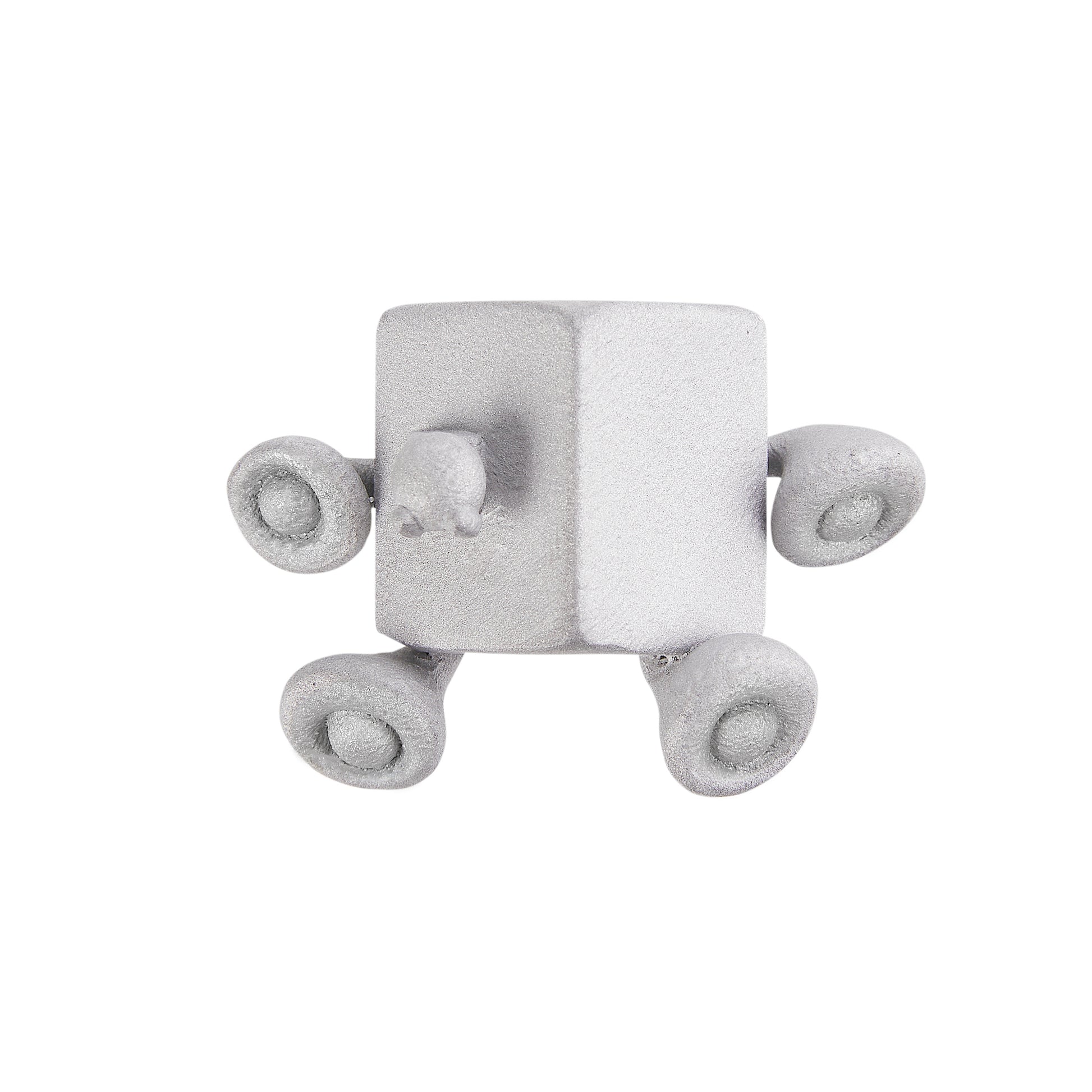 Stone Texture Metal Ring – Party Horn Bug Design Sculptural Statement Jewelry