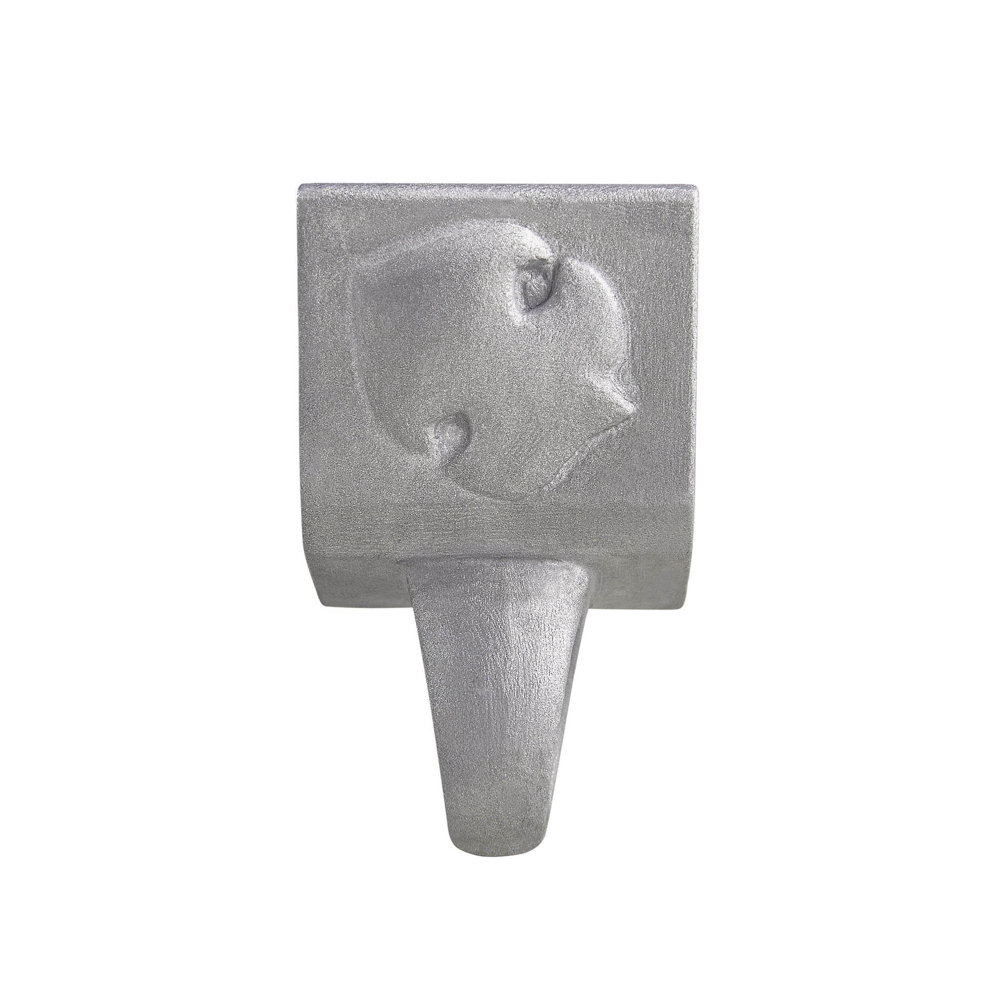 Stone Texture Metal Ring – Melody Note Bug Design, Grey Aluminum