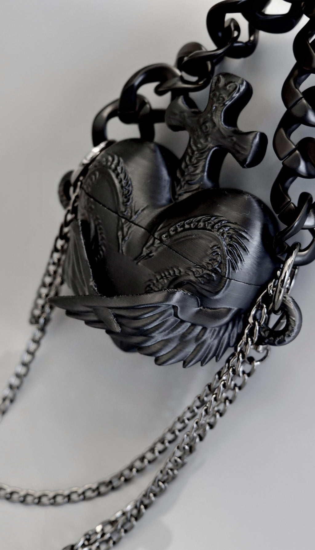 Angel’s Reliquary 3D Printing Sculptural Heart Box Bag