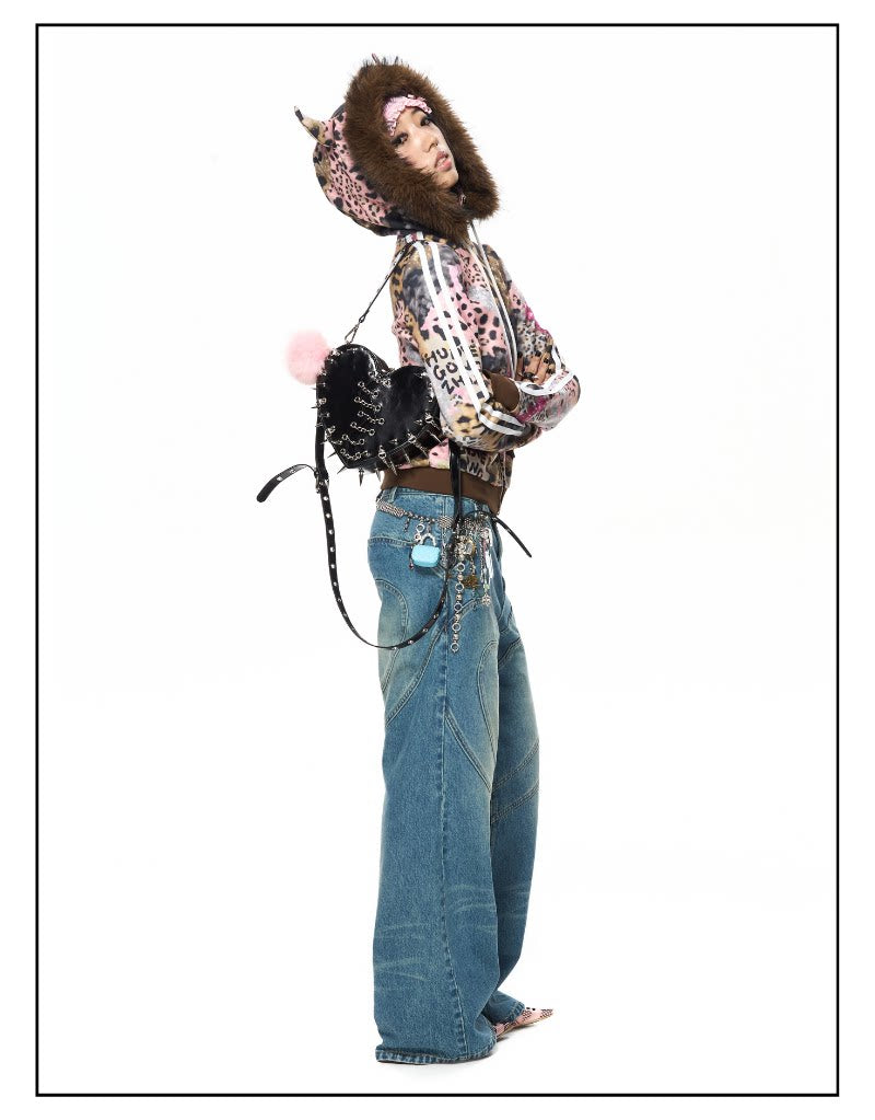 Broken Heart Spike Chain Bag