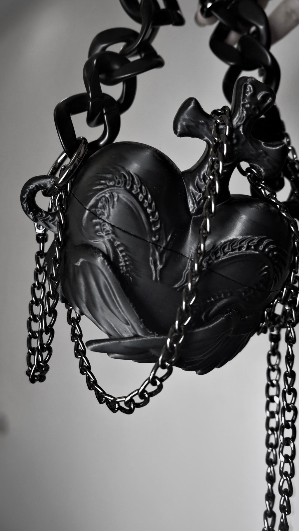 Angel’s Reliquary 3D Printing Sculptural Heart Box Bag
