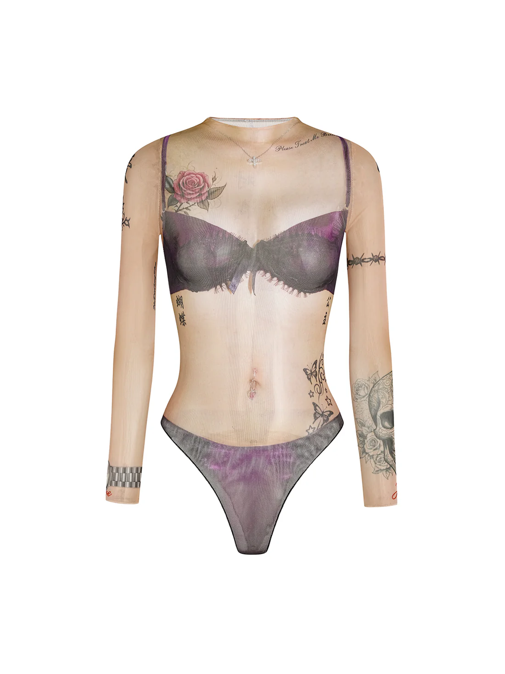 "Please Treat Me Better"Skin Bodysuit
