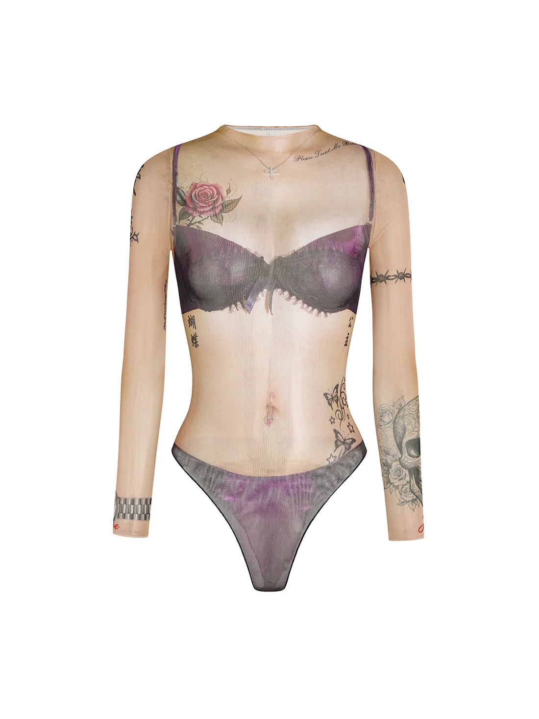"Please Treat Me Better"Skin Bodysuit