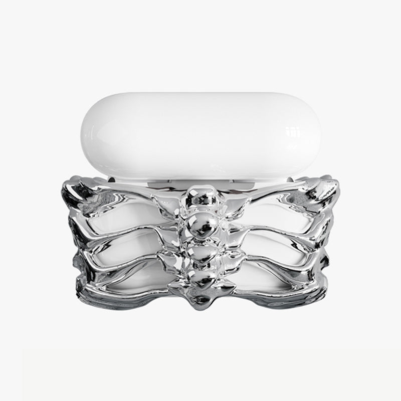 “SKELETON” Electroplated Silver Edition AirPods Case