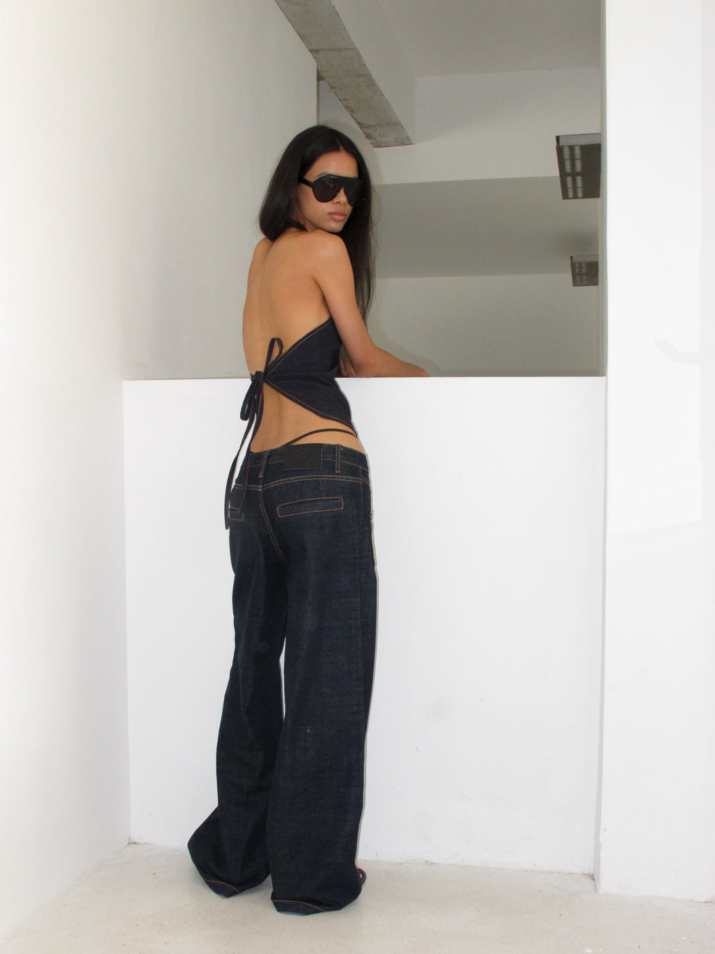 SOOGU Deep Indigo Relaxed Denim Pants - product view 14