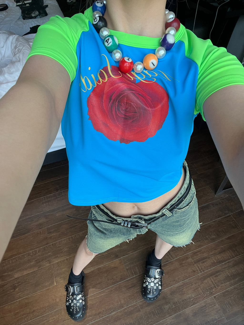 Emo Salad - Billiard-Shaped Pearl Necklace