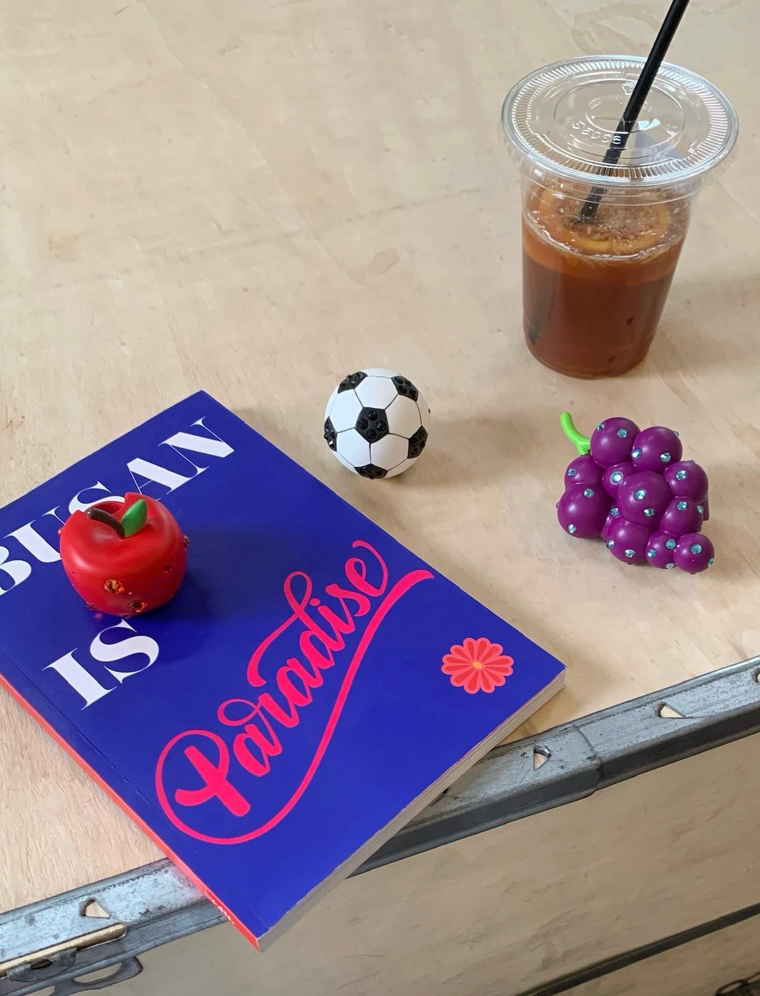 Emo Salad Realistic Football-Shaped Crystal Sculpture Ring