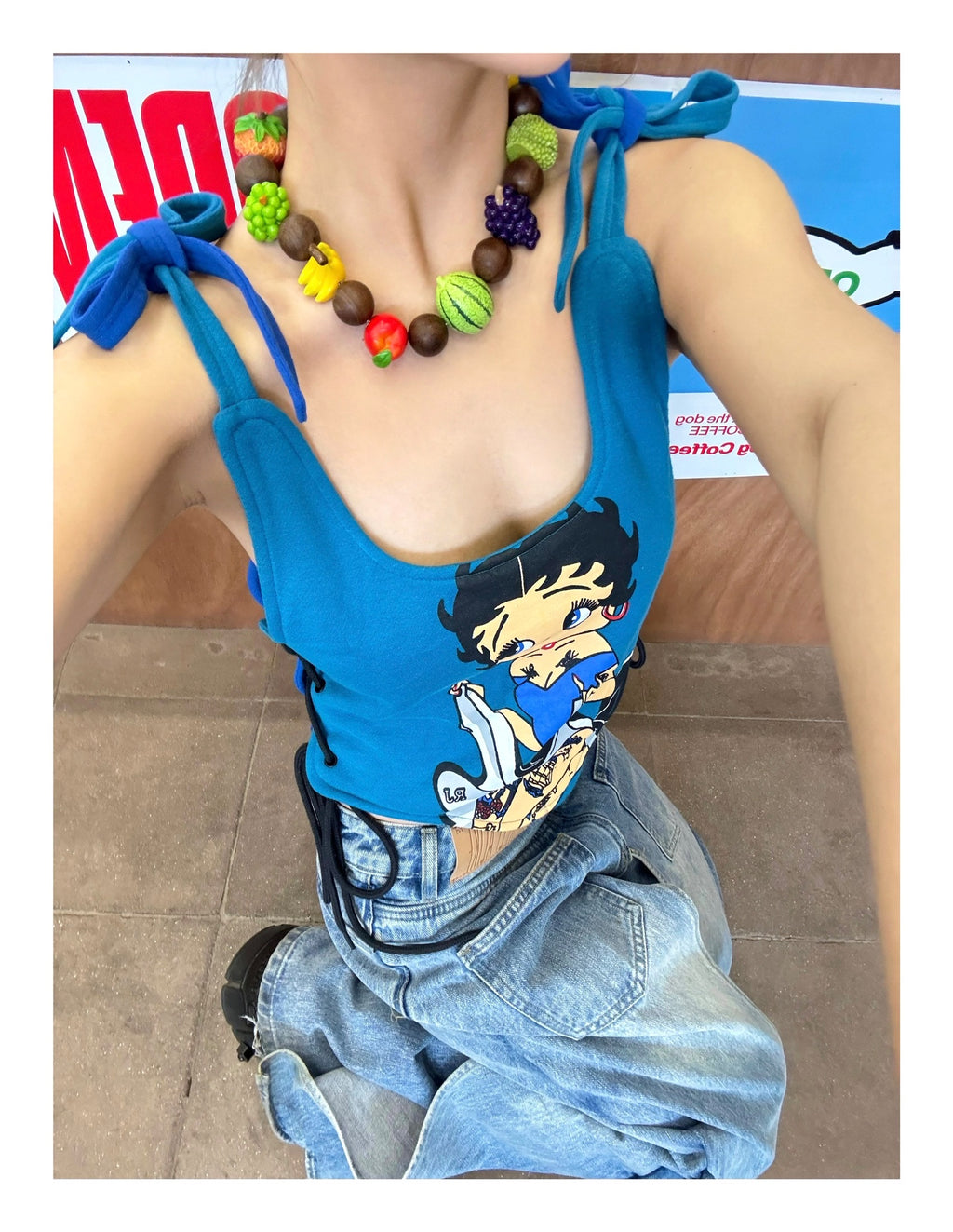 Emo Salad - Fruits-shaped Wood-Bead Necklace