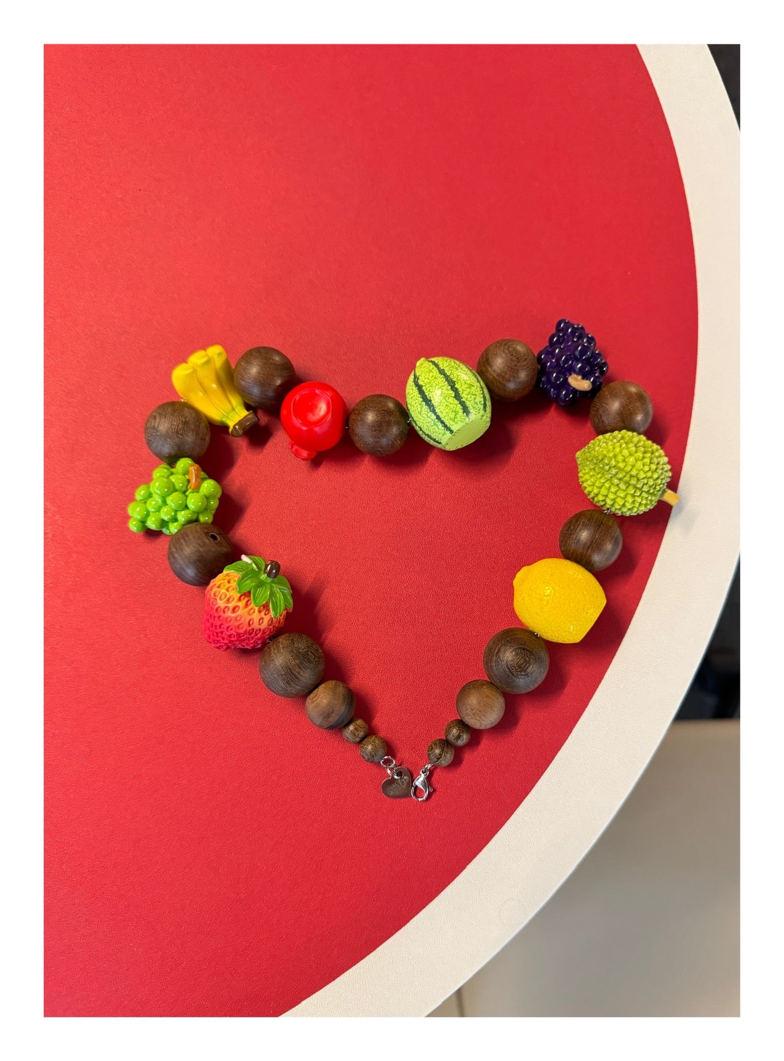 Emo Salad - Fruits-shaped Wood-Bead Necklace