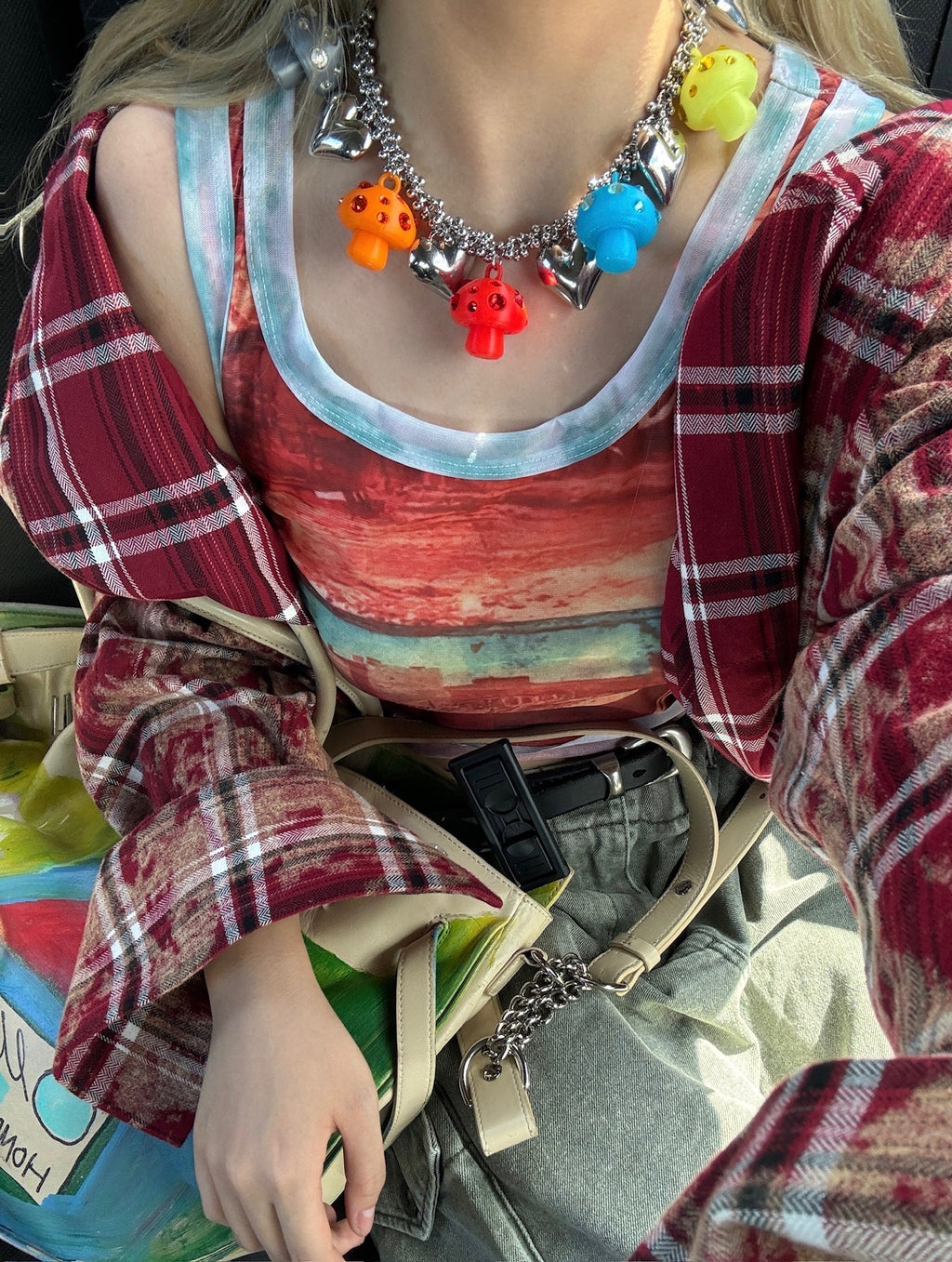 Emo Salad - Mushroom-Shaped Charm Necklace