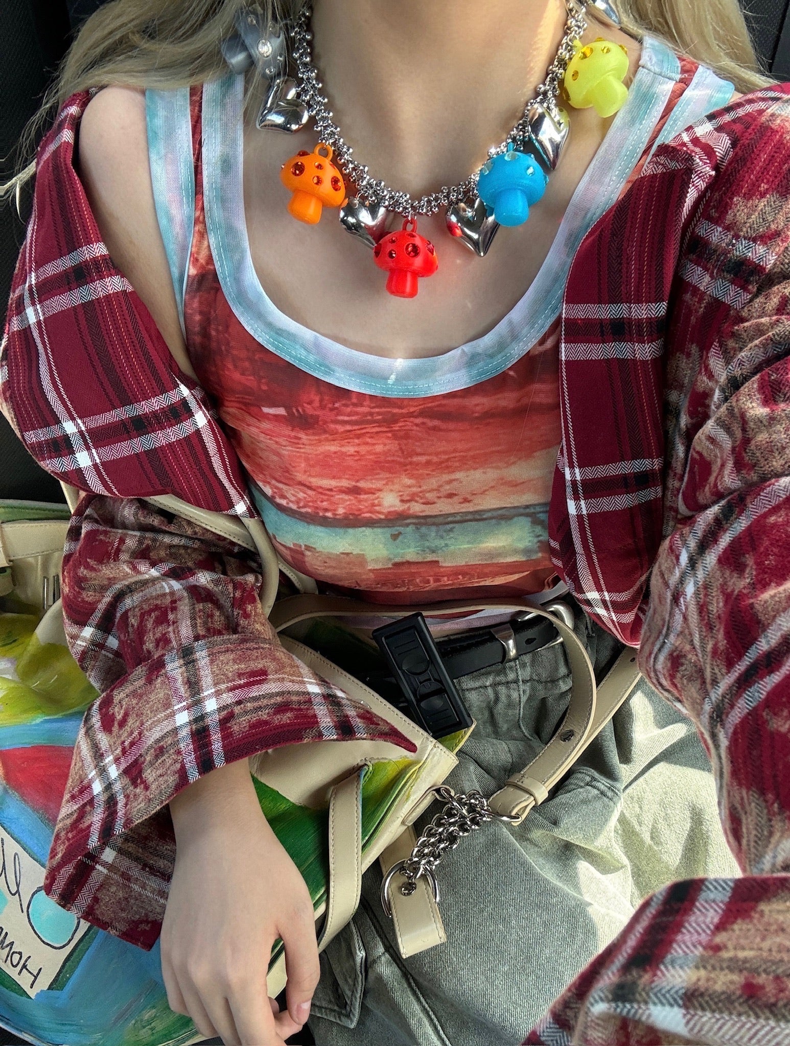 Emo Salad - Mushroom-Shaped Charm Necklace