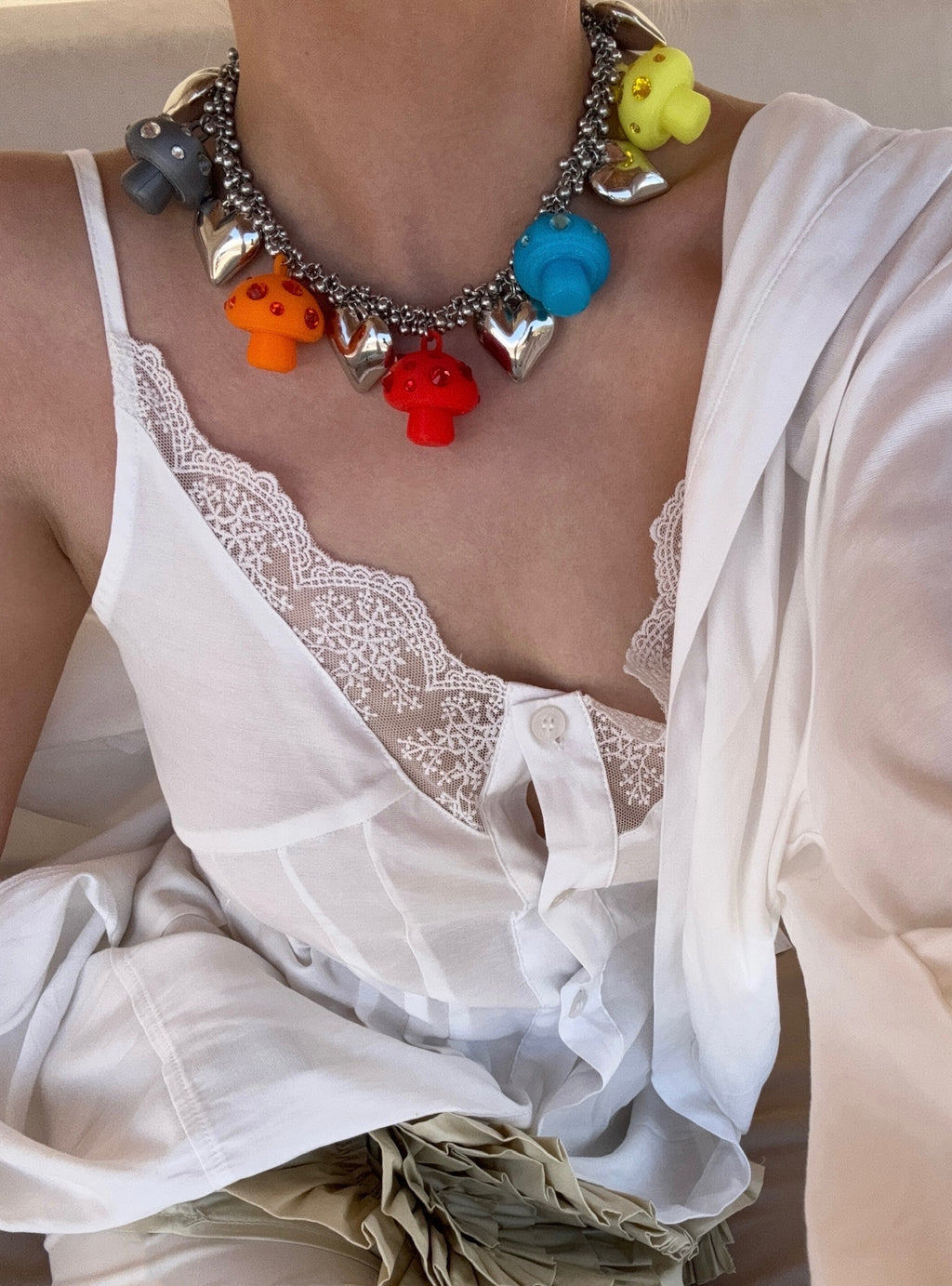 Emo Salad - Mushroom-Shaped Charm Necklace