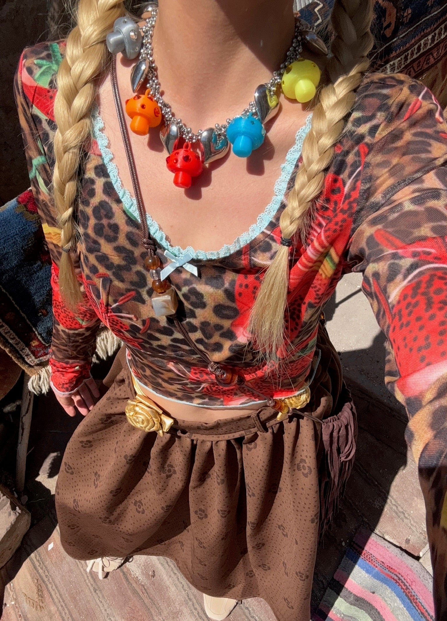 Emo Salad - Mushroom-Shaped Charm Necklace