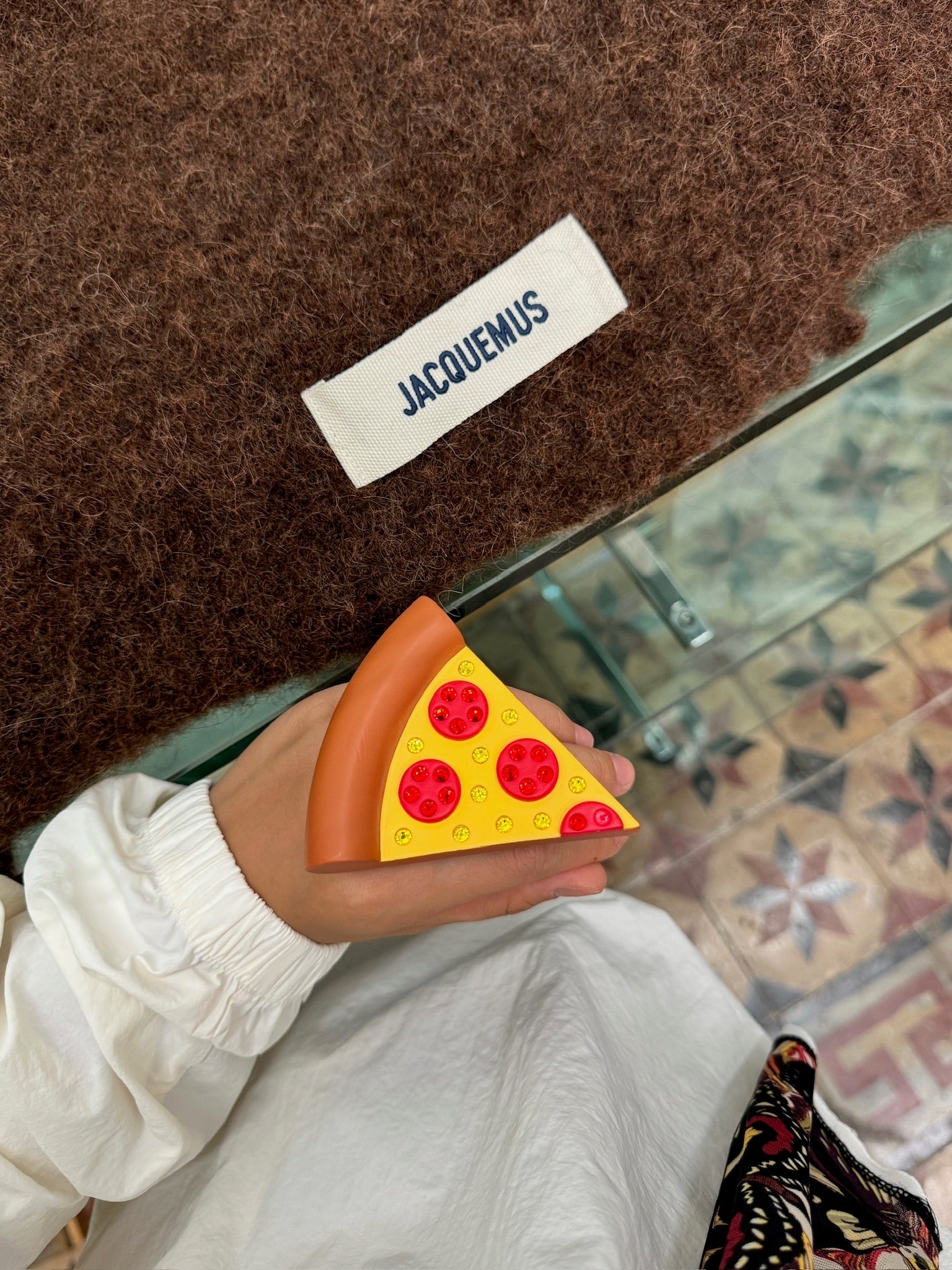 Emo Salad Realistic Pizza-Shaped 3D Sculpture Ring