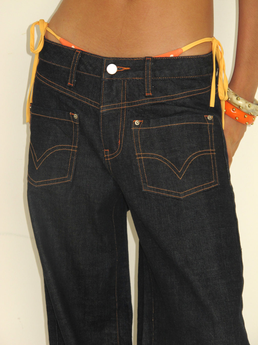 SOOGU Deep Indigo Relaxed Denim Pants - product view 2
