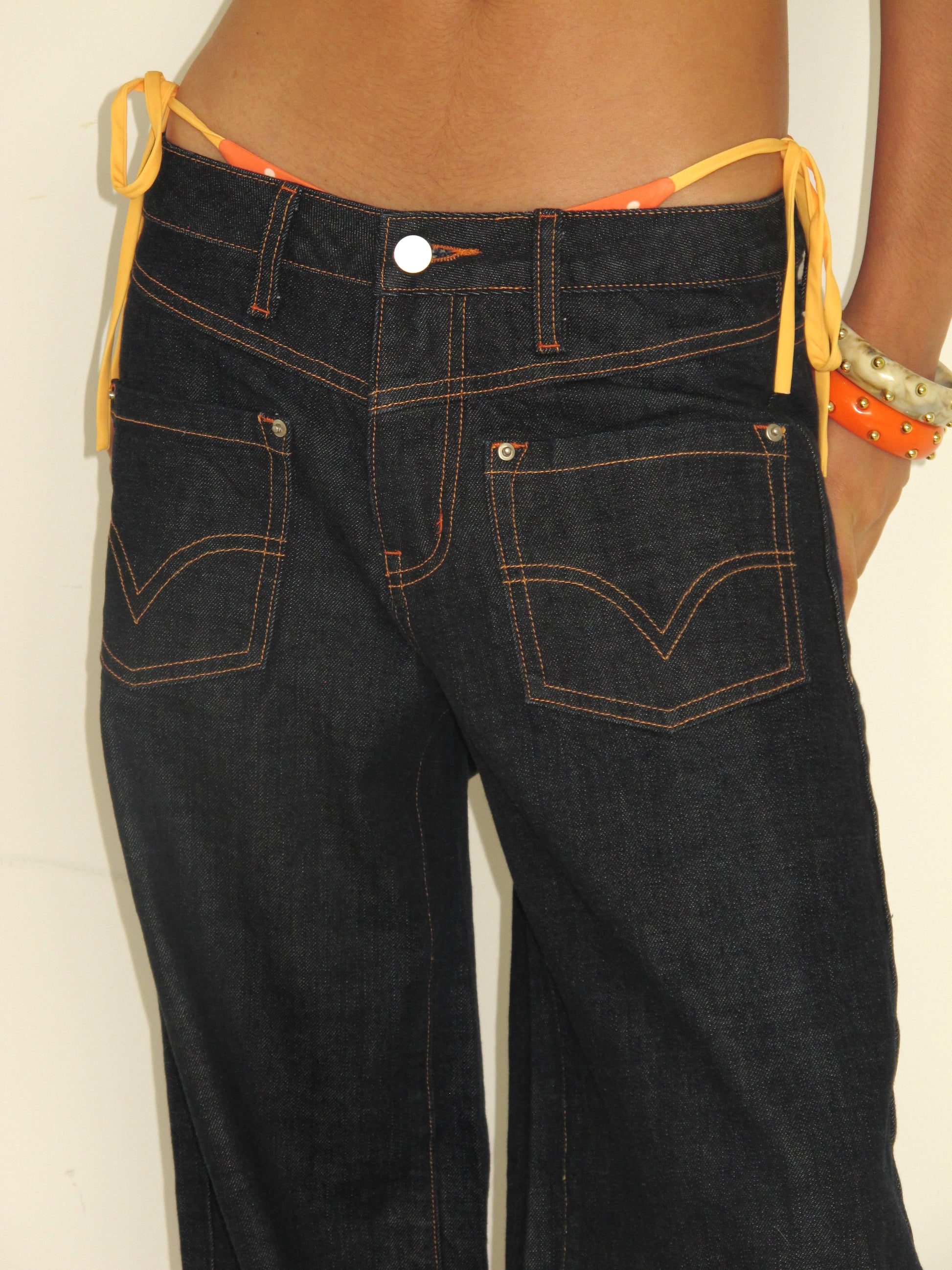 SOOGU Deep Indigo Relaxed Denim Pants - product view 2