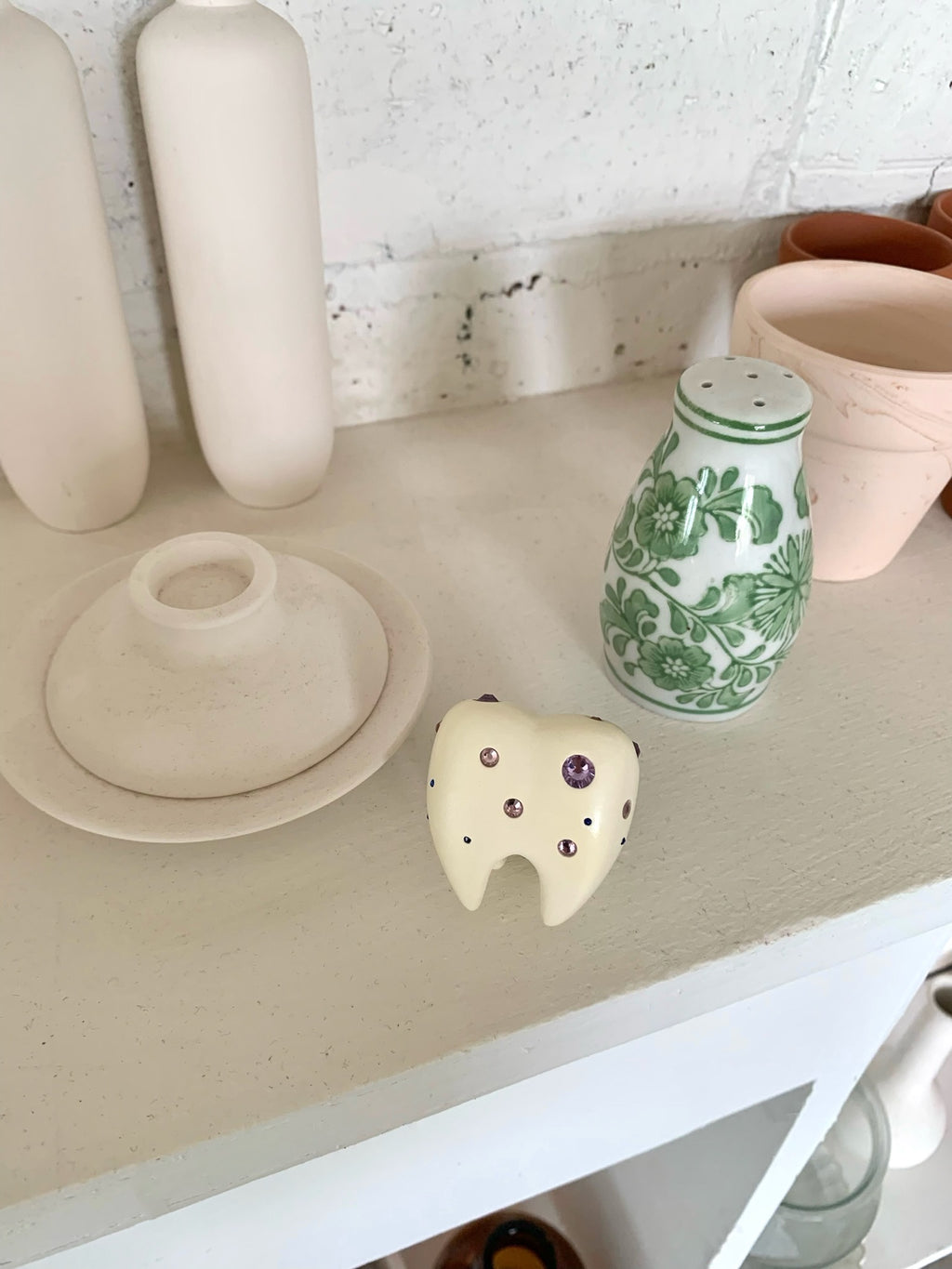 Emo Salad Realistic 3D Crystal Tooth-Shaped Ring