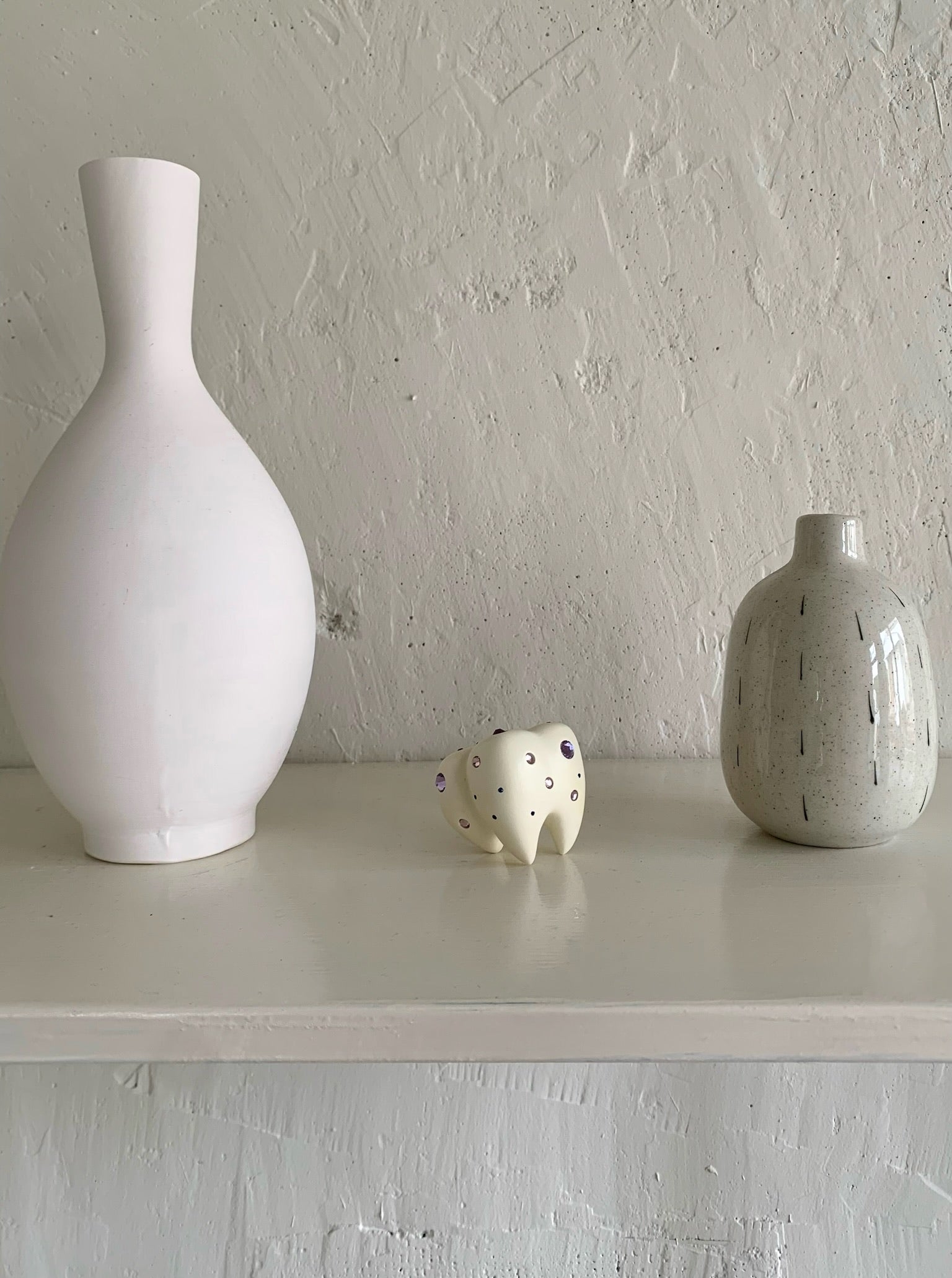 Emo Salad Realistic 3D Crystal Tooth-Shaped Ring