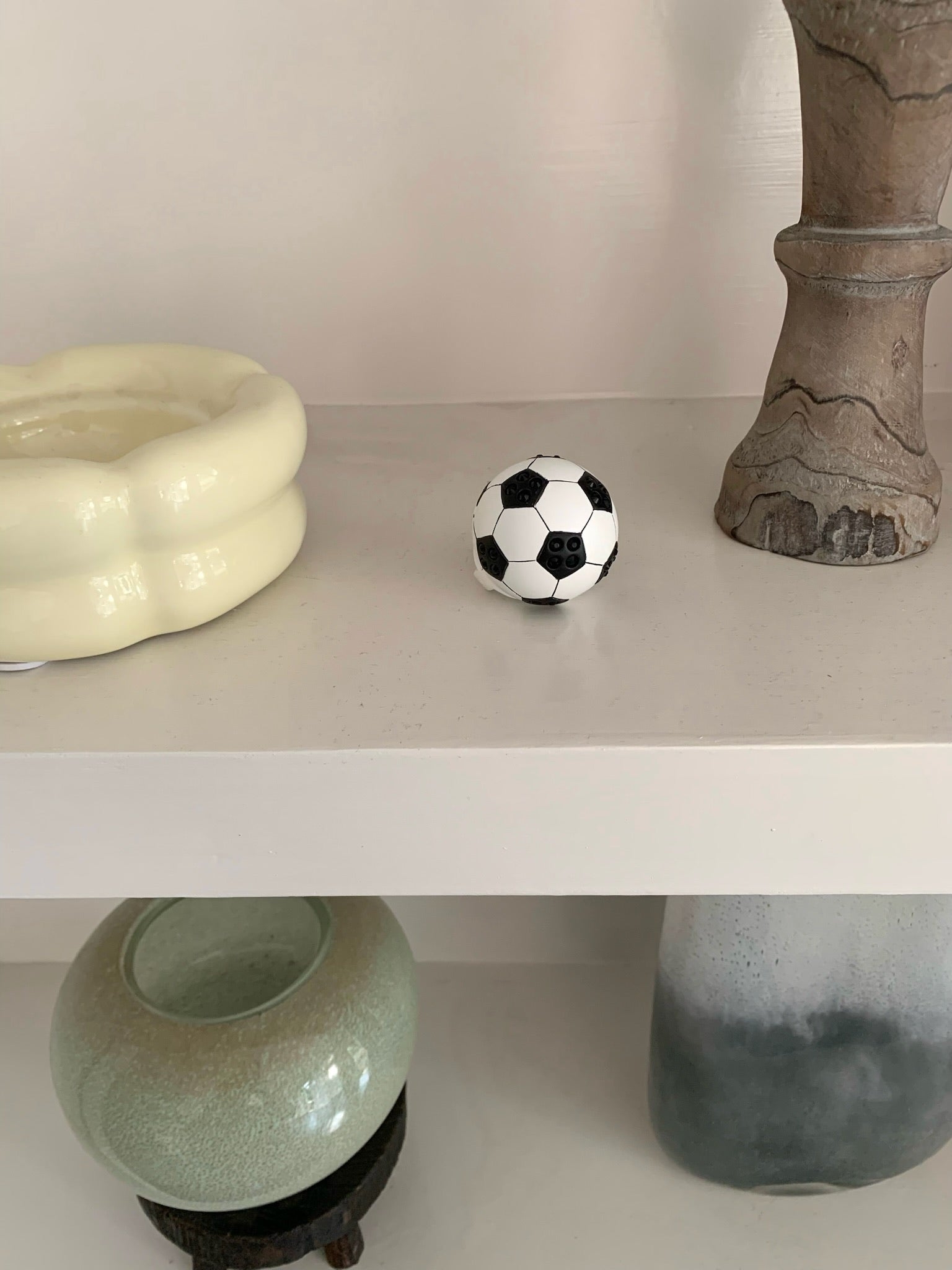 Emo Salad Realistic Football-Shaped Crystal Sculpture Ring