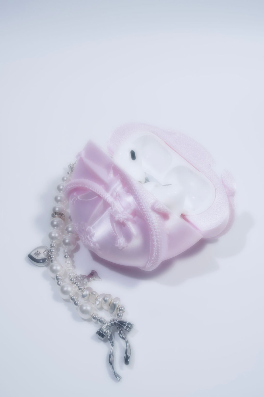 Pink Serpent Heart Sculptural AirPods & AirPods Pro Protective Case