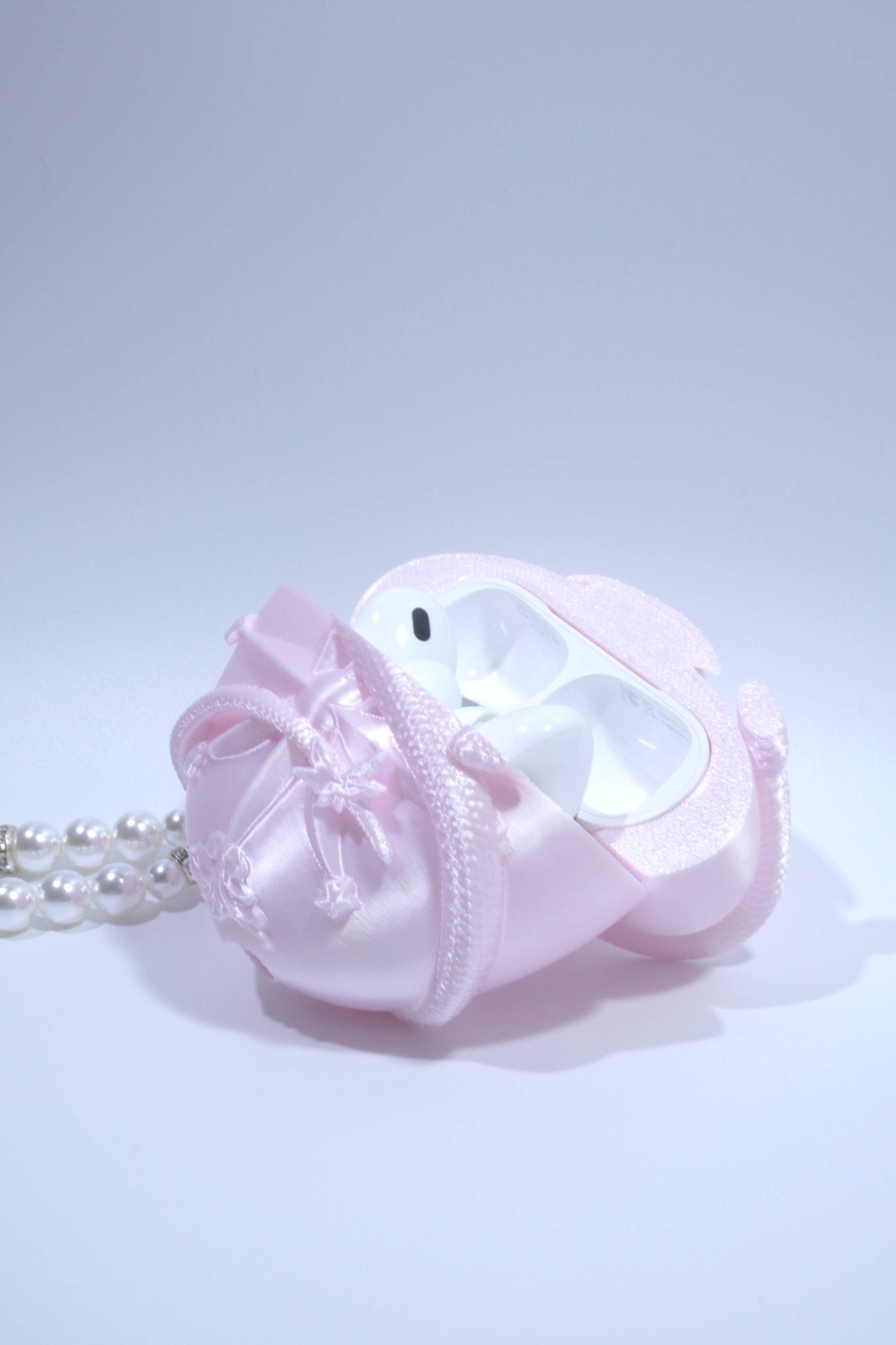 Pink Serpent Heart Sculptural AirPods & AirPods Pro Protective Case