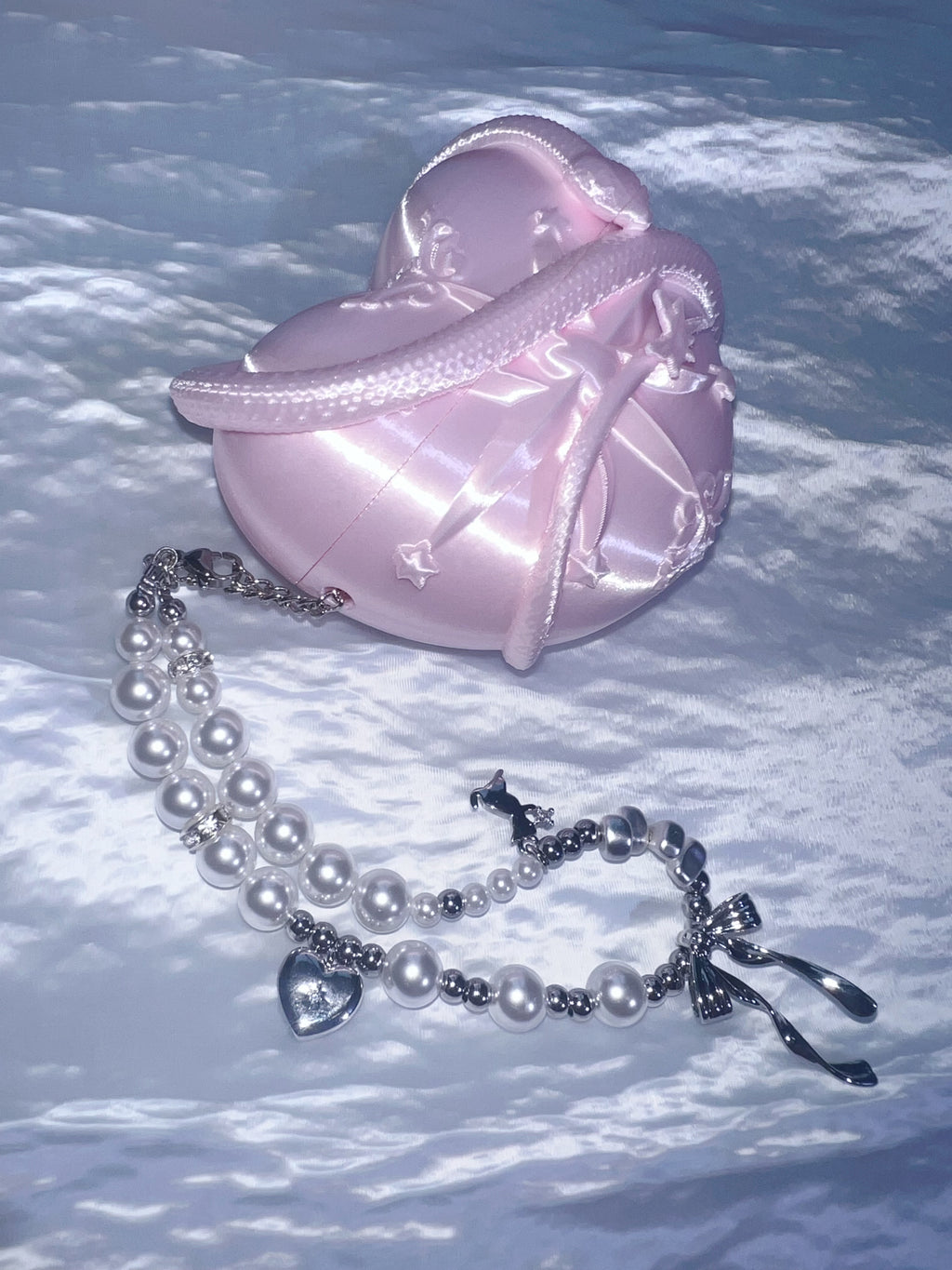 Pink Serpent Heart Sculptural AirPods & AirPods Pro Protective Case