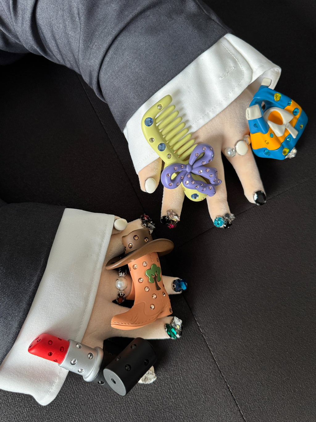 Emo Salad - Cowboy Boot Hat-Shaped Ring