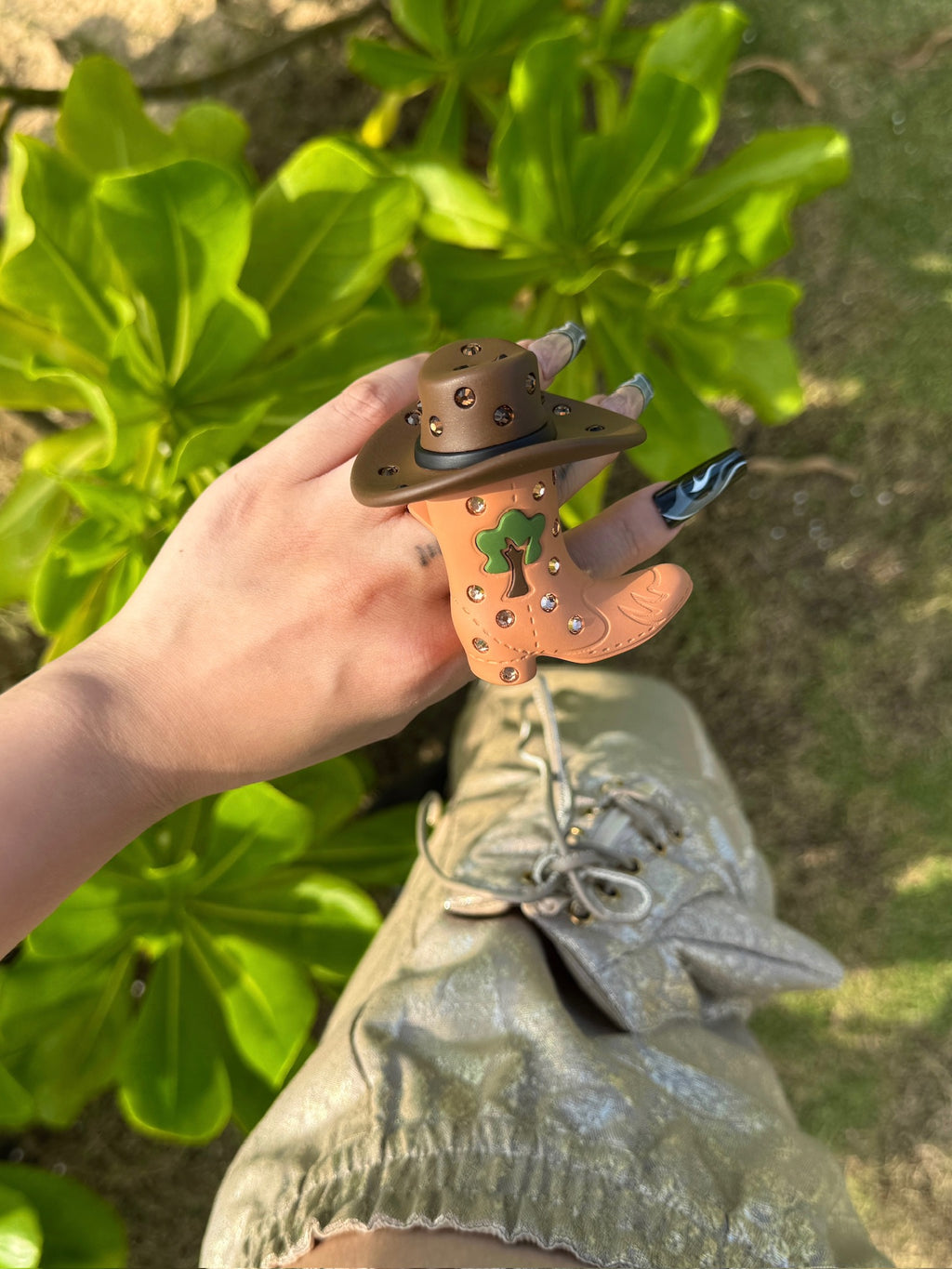 Emo Salad - Cowboy Boot Hat-Shaped Ring