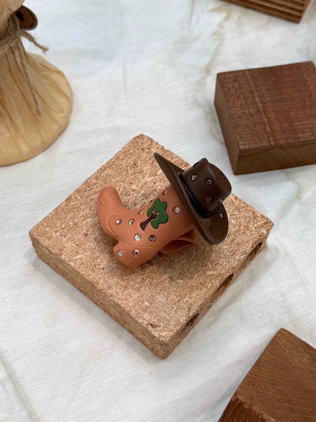 Emo Salad - Cowboy Boot Hat-Shaped Ring