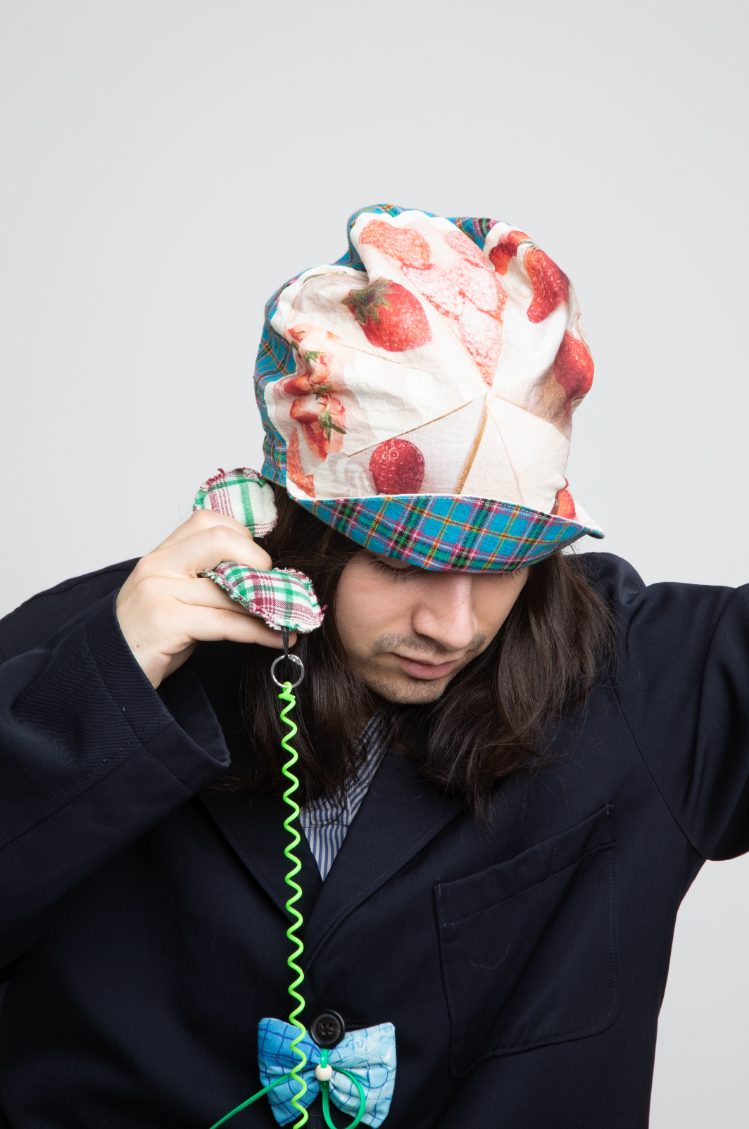 KOVA Handmade Strawberry Shortcake Cap | Reversible Patchwork Beret Hat