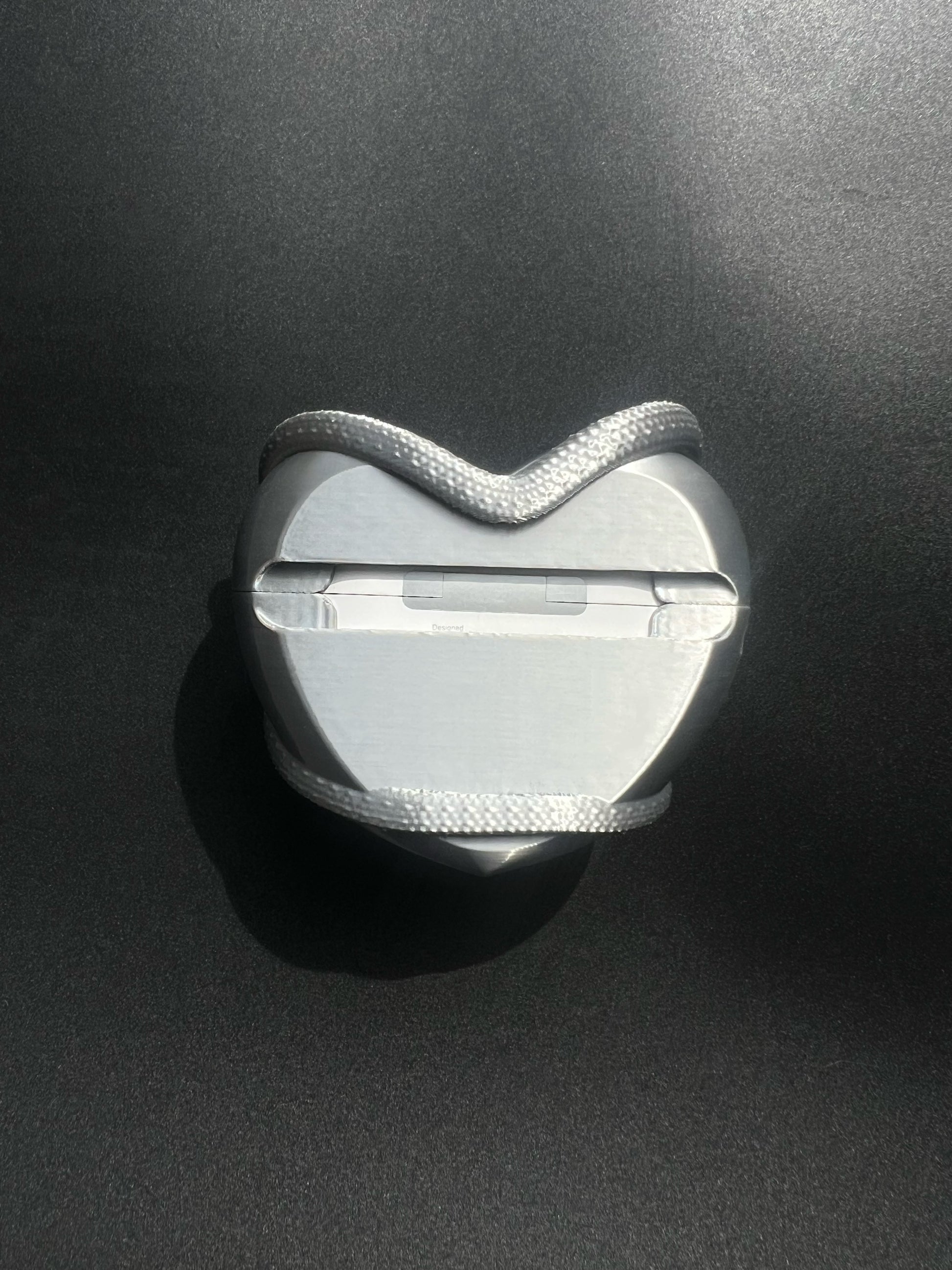 Black Silver Serpent Heart  Sculptural AirPods & AirPods Pro Protective Case