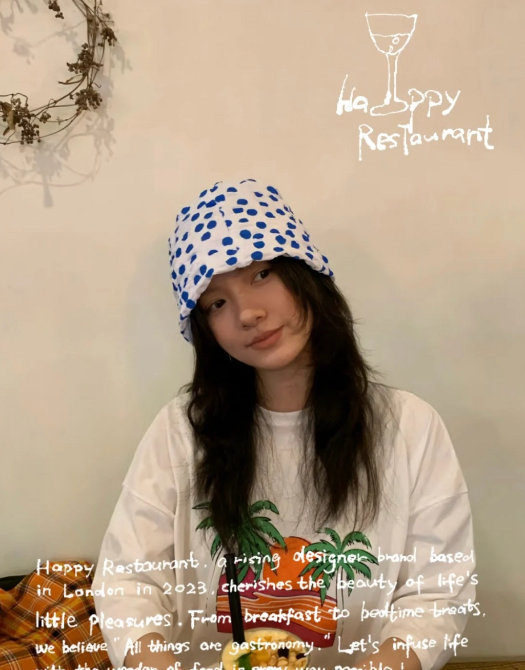 “Shallow Shore Bubbles” Sculptural Polka Dot Bucket Hat