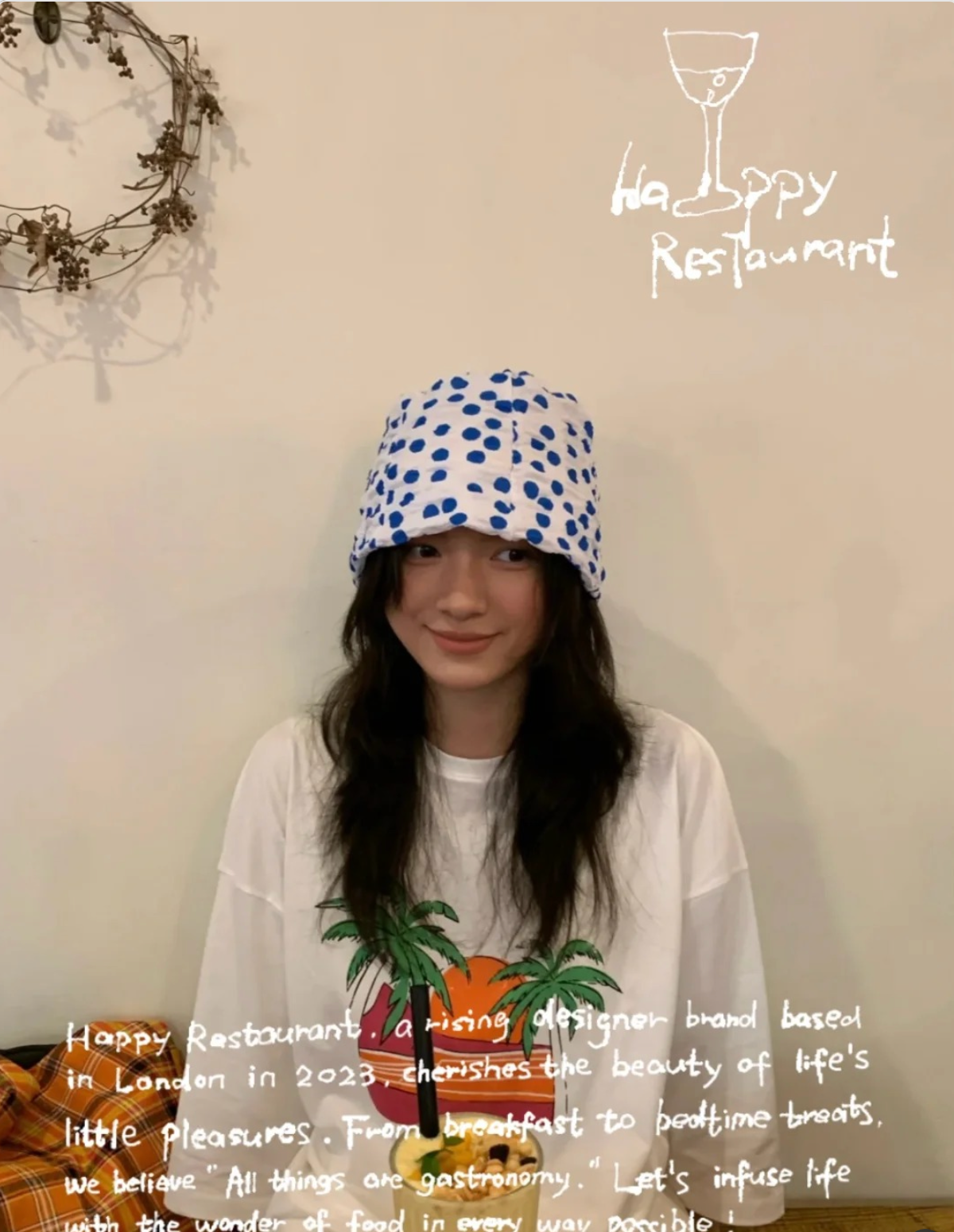 “Shallow Shore Bubbles” Sculptural Polka Dot Bucket Hat