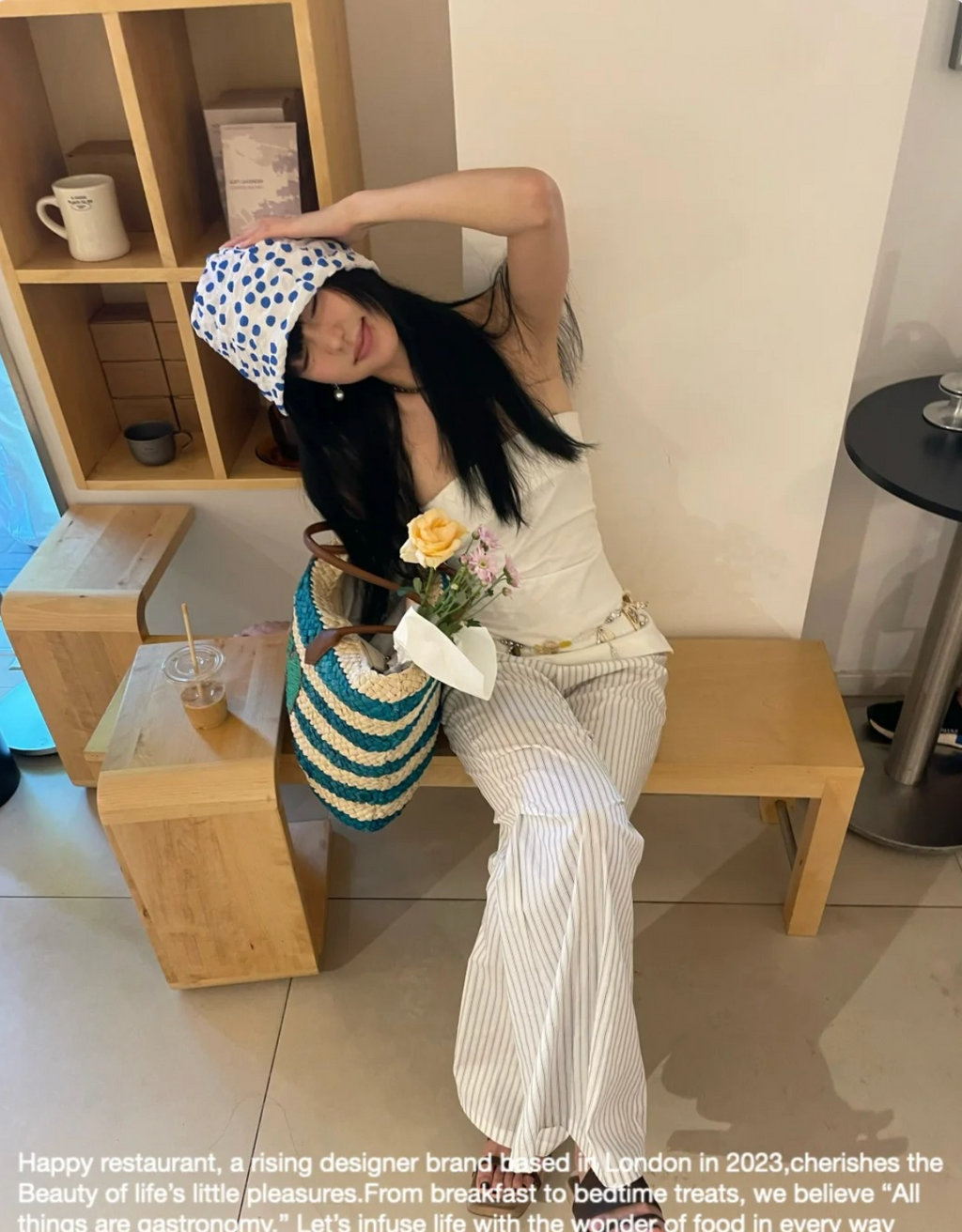 “Shallow Shore Bubbles” Sculptural Polka Dot Bucket Hat