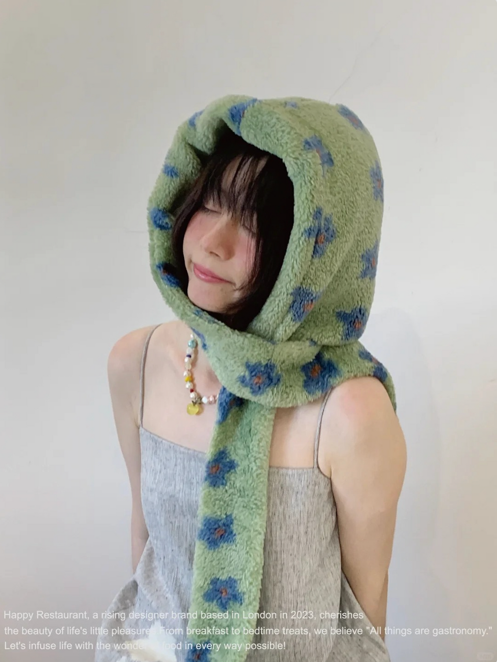 “Sleepy Garden Hood” Multi-Functional Hood Scarf Hat