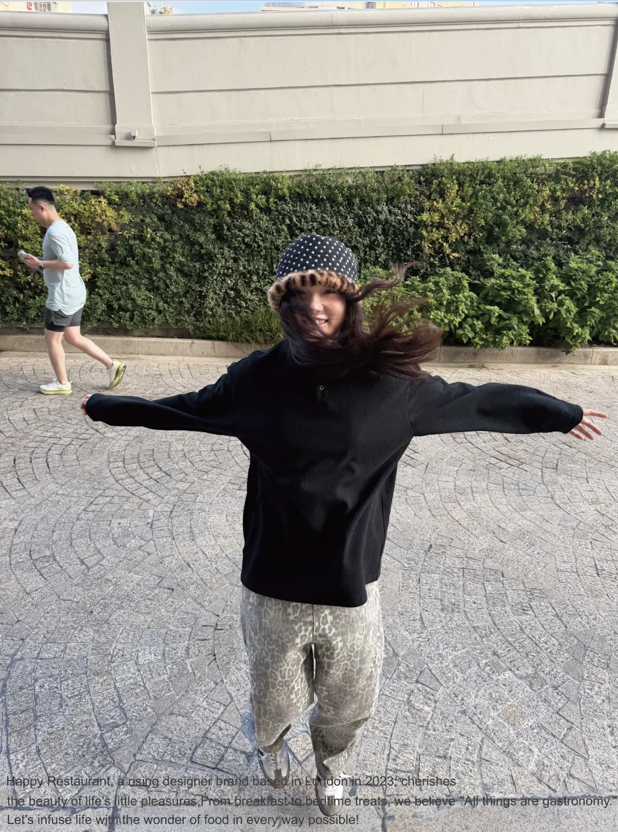 “A Little Deer / A Little Leopard” Reversible Faux Fur Hat