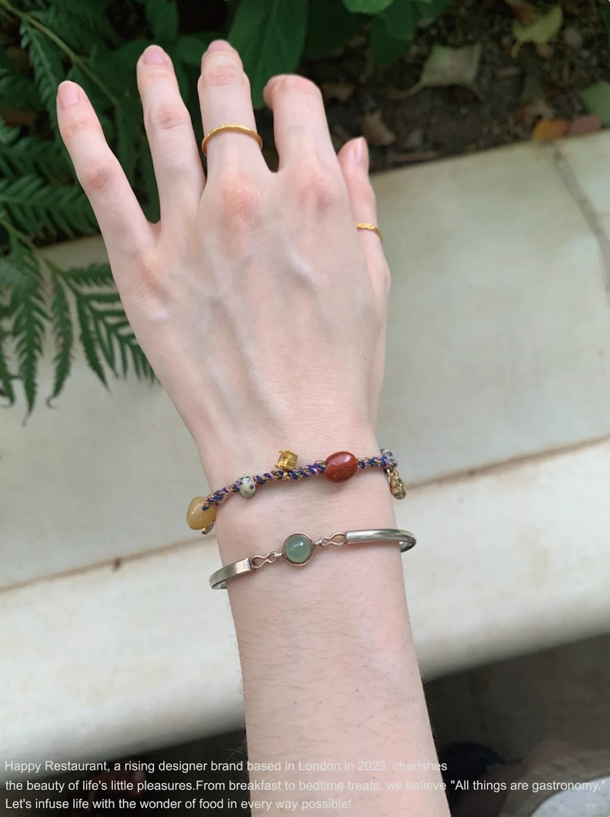 “Lucky Rhythm / Inspiration Bakery” Colorful Handmade Braided Bracelet