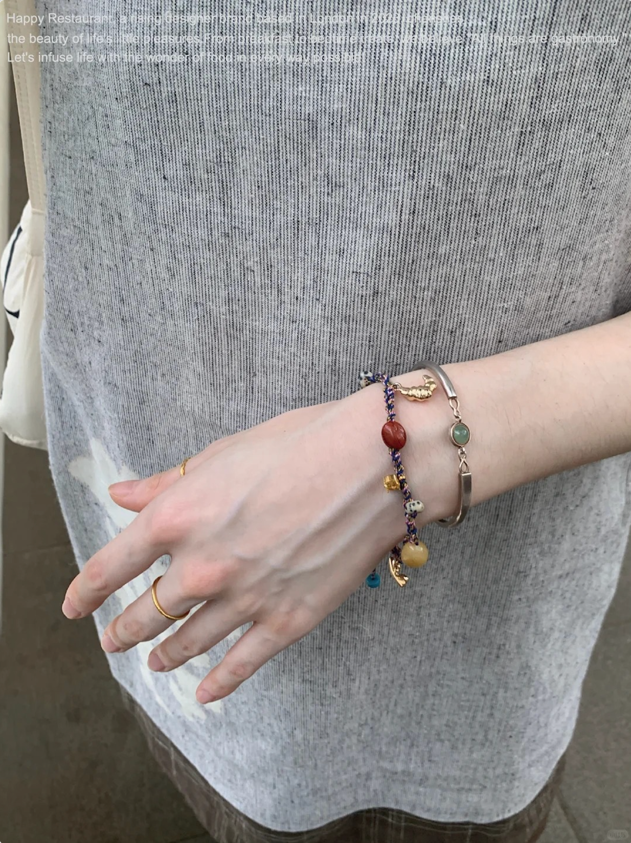 “Lucky Rhythm / Inspiration Bakery” Colorful Handmade Braided Bracelet