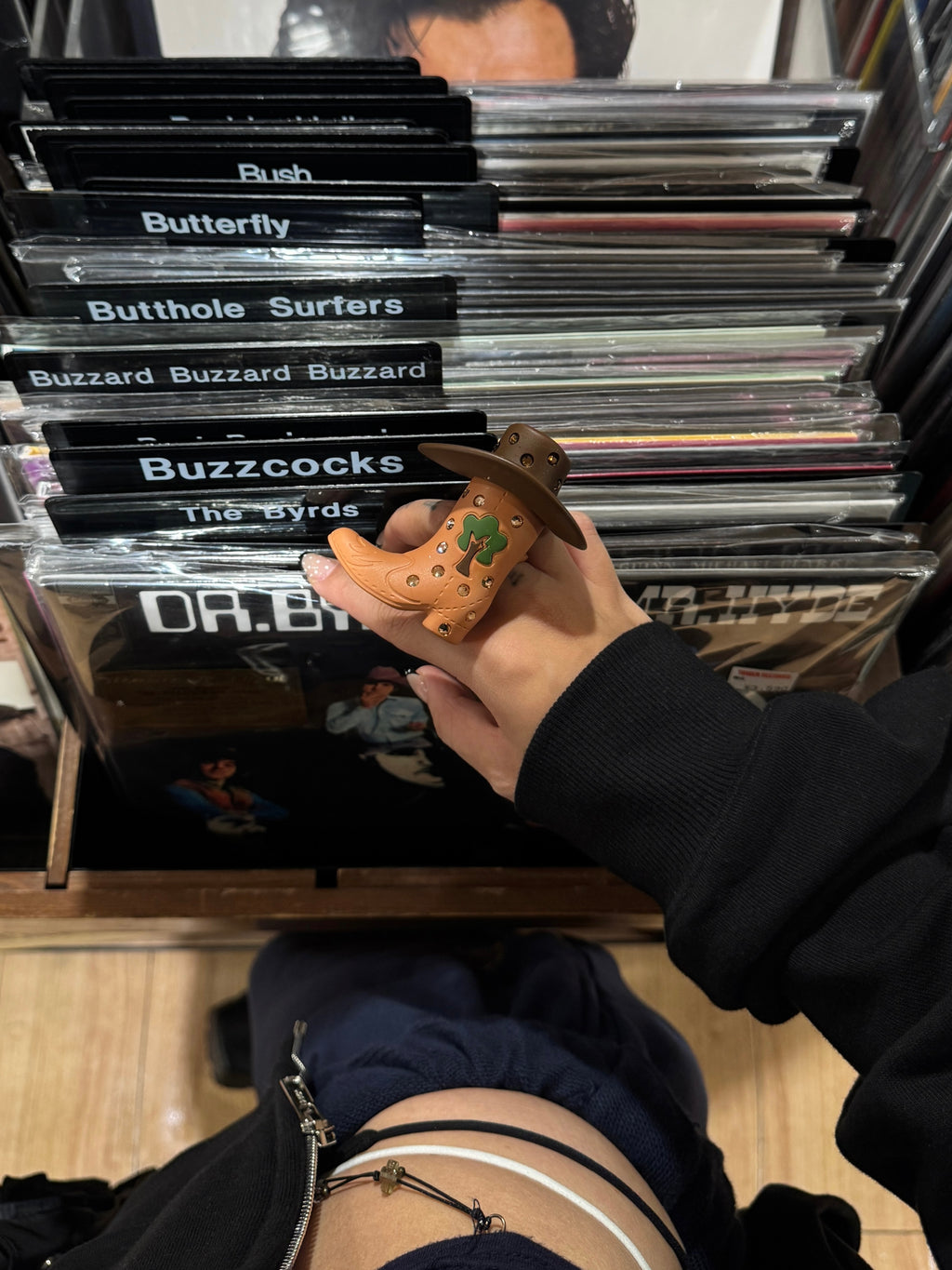 Emo Salad - Cowboy Boot Hat-Shaped Ring